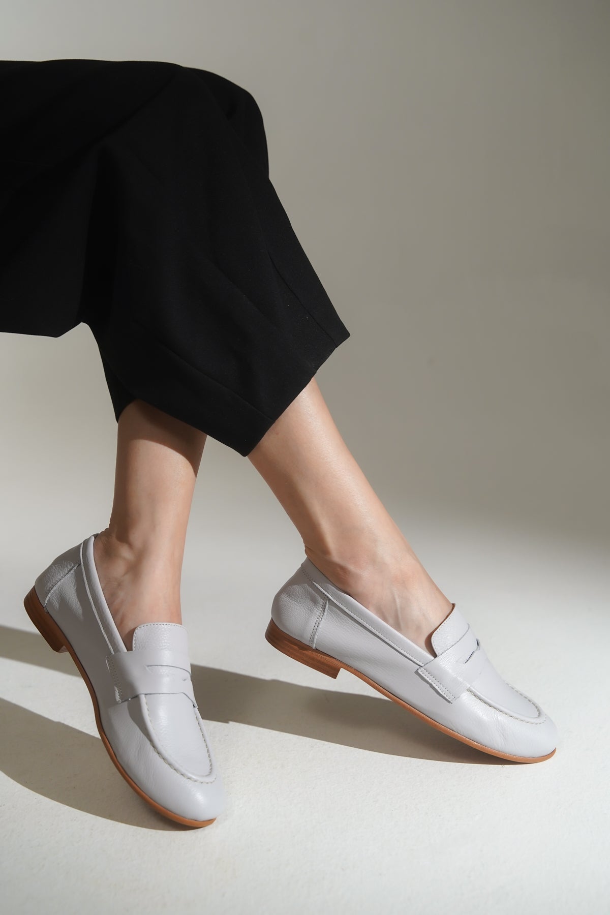 Calla Hakiki Deri Kadın Loafer