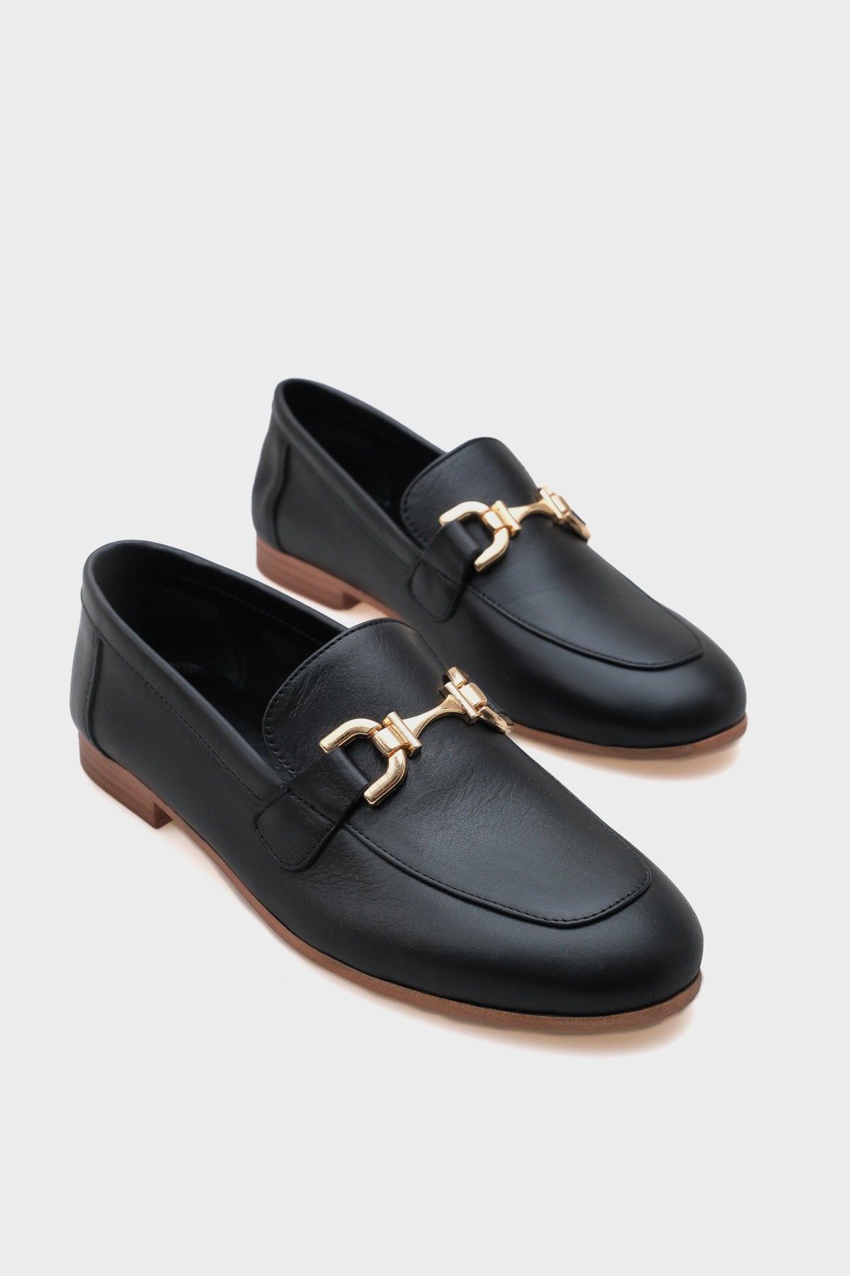 Cally Hakiki Deri Kadın Loafer