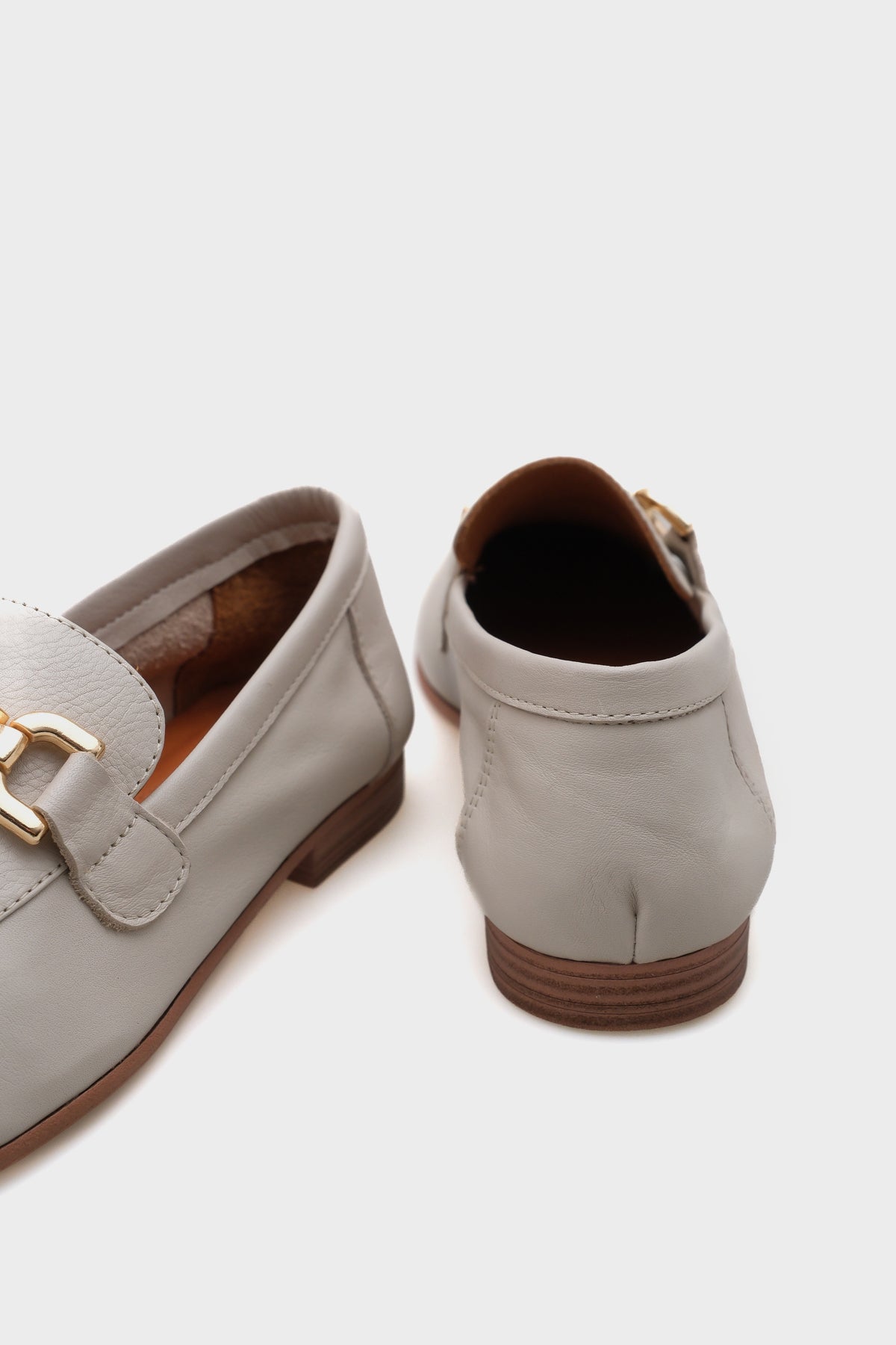 Cally Hakiki Deri Kadın Loafer