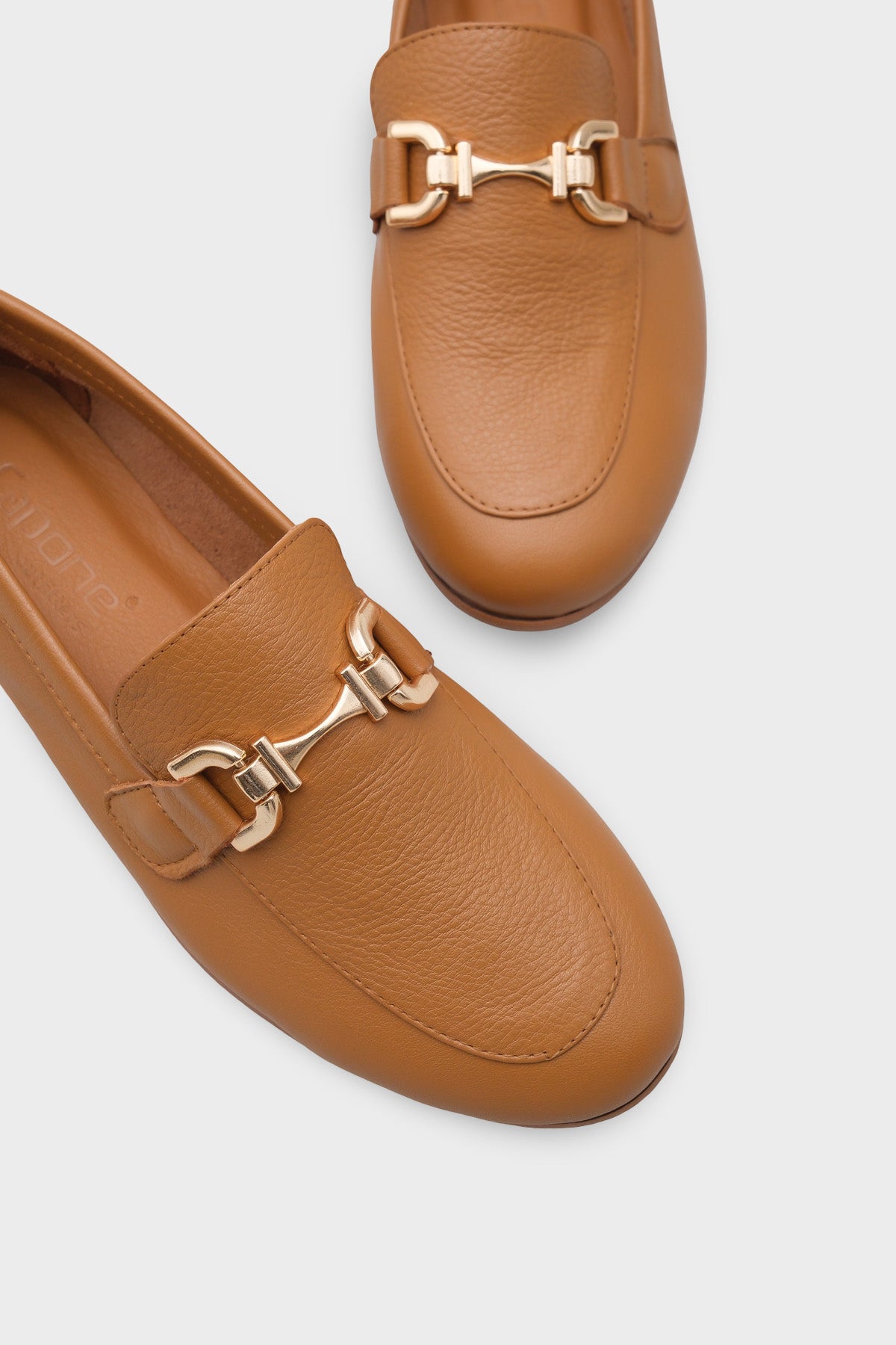 Cally Hakiki Deri Kadın Loafer