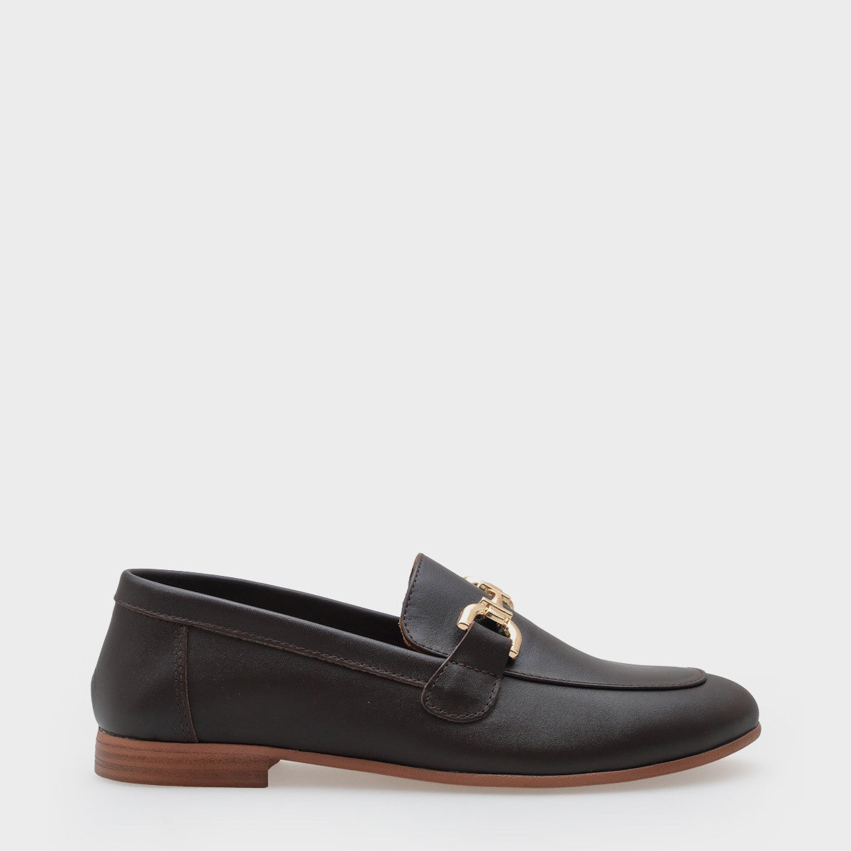 Cally Hakiki Deri Kadın Loafer