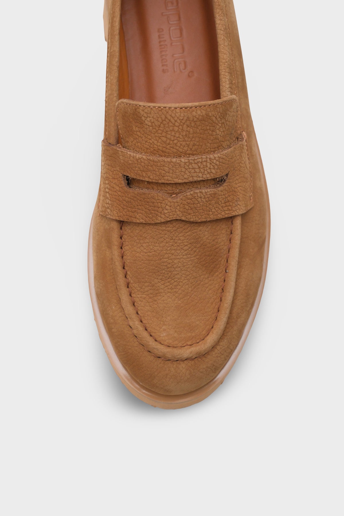 Tisha Mantar Tabanlı Deri Kadın Loafer