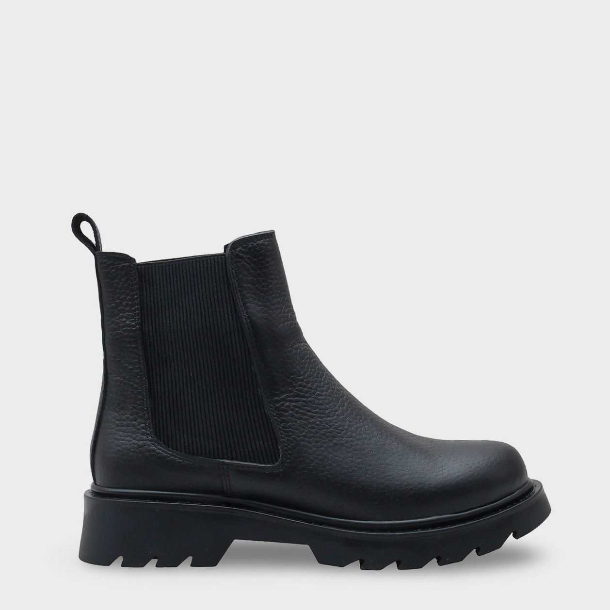 Lastikli Hakiki Deri Kadın Bot