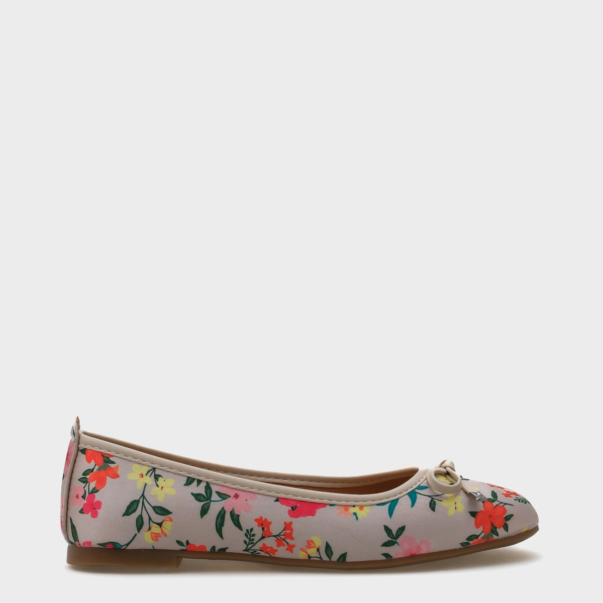 Hana Trend Saten Çiçekli Kadın Babet