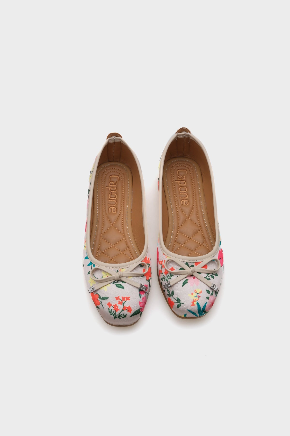 Hana Trend Saten Çiçekli Kadın Babet