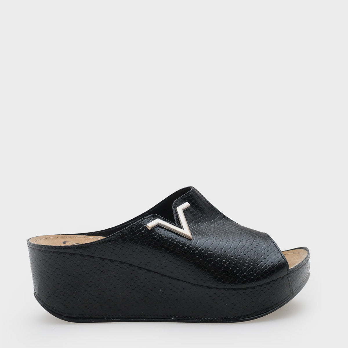 Kailey 6145 Kadın Dolgu Topuklu V Toka Terlik