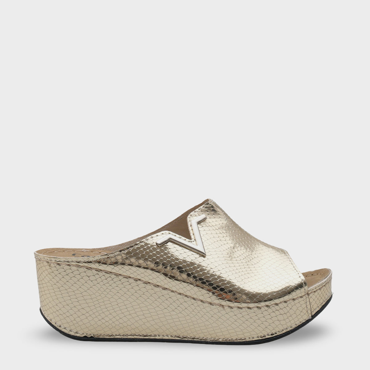 Kailey 6145 Kadın Dolgu Topuklu V Toka Terlik