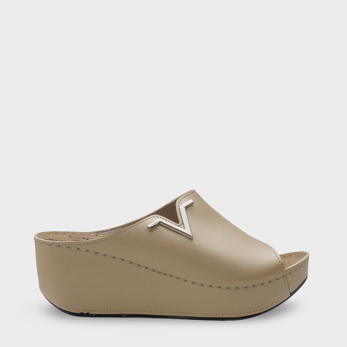 Kailey 6145 Kadın Dolgu Topuklu V Toka Terlik