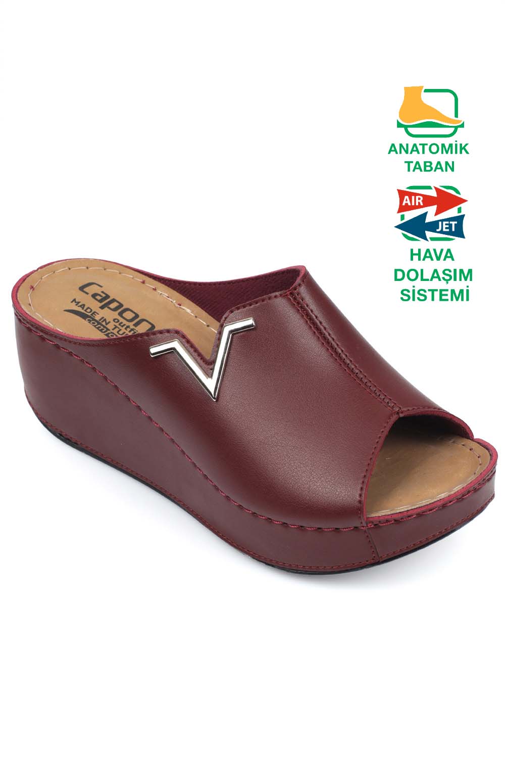 Kailey 6145 Kadın Dolgu Topuklu V Toka Terlik