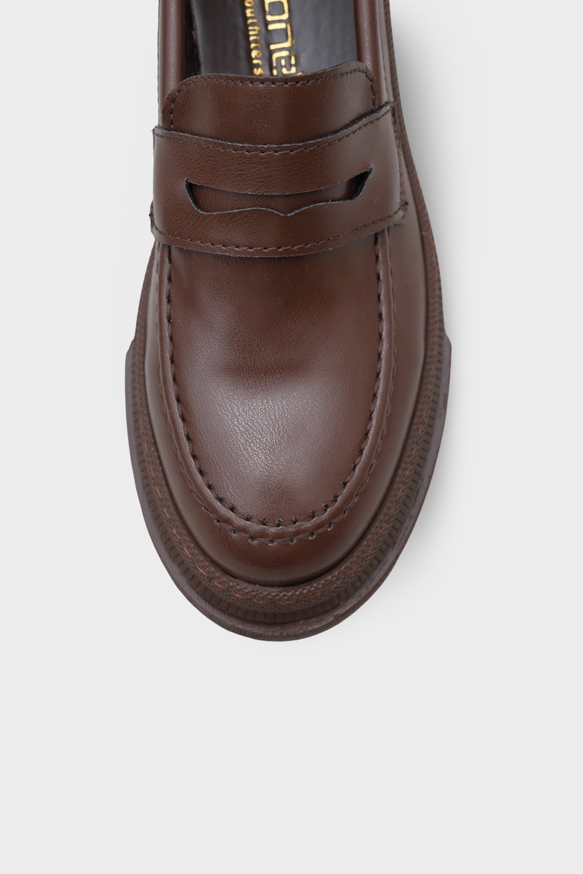 Fania Oval Burunlu Trak Tabanlı Rugan Kadın Loafer