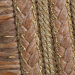 Keren Düz Topuklu Hasır Küt Burunlu Kadın Terlik