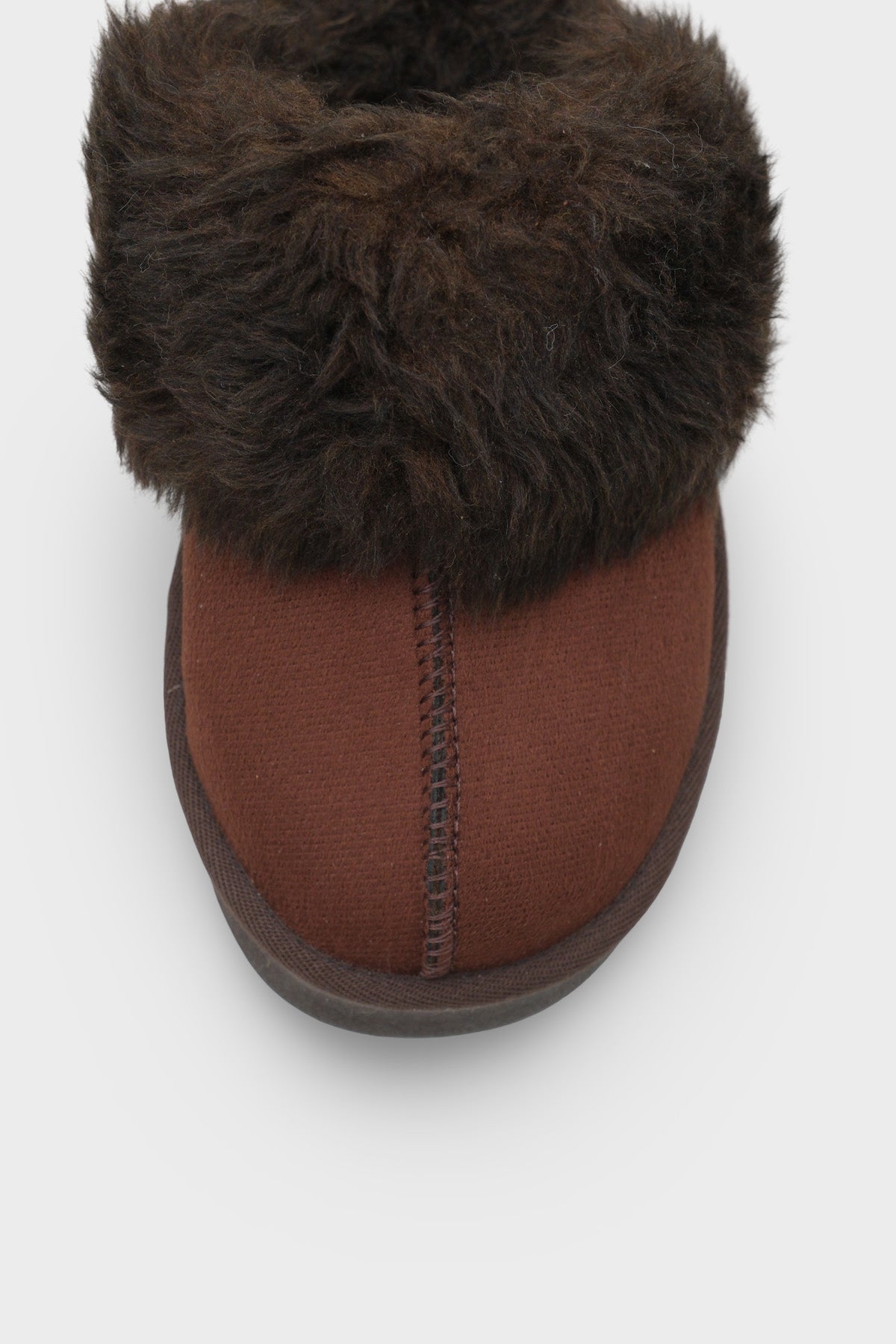 Florri Tüylü Burnu Kapalı Kadın Terlik