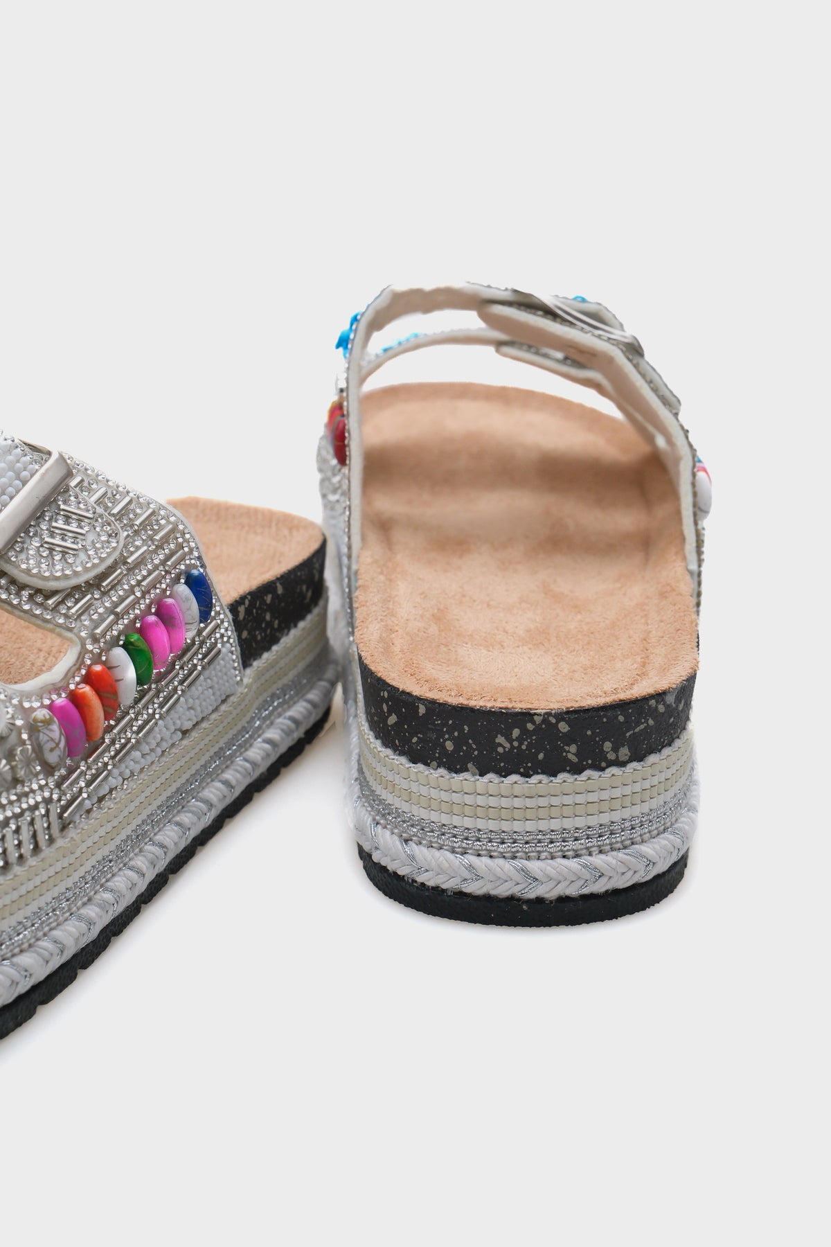 Alyson Taşlı Tokalı Düz Topuk Kadın Terlik