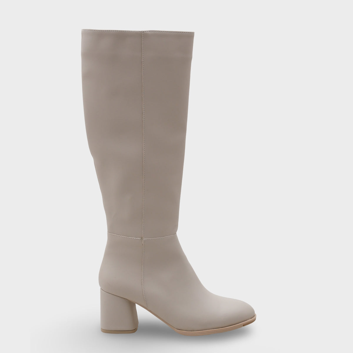 Cathrine Oval Burunlu Yandan Fermuarlı Topuklu Kadın Çizme