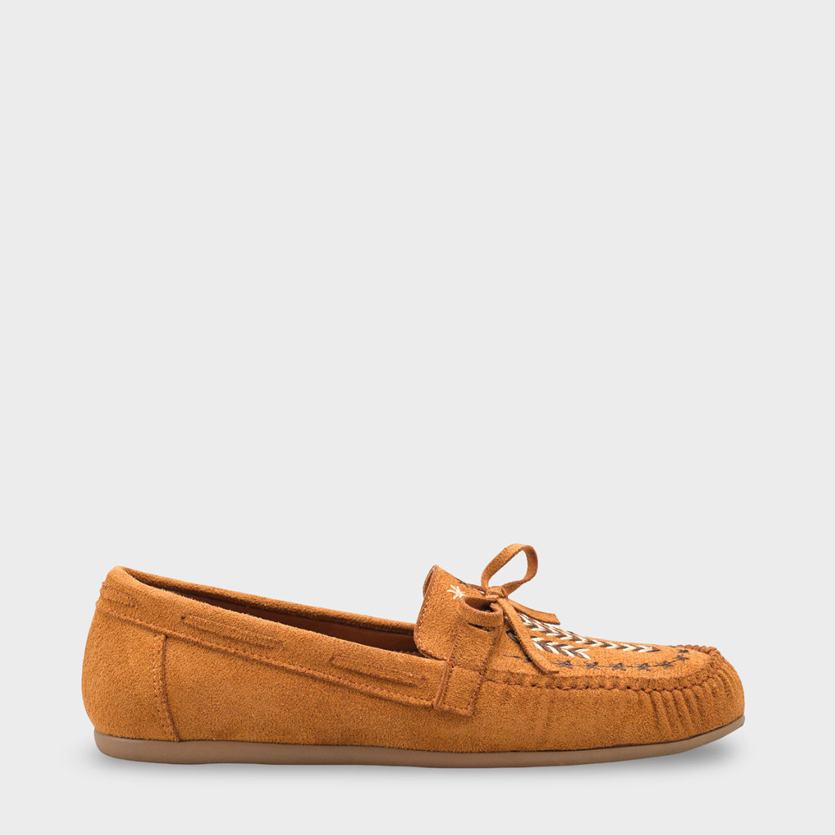 Lisabeth Kızılderili Nakışlı Yumuşak Kadın Loafer Ayakkabı