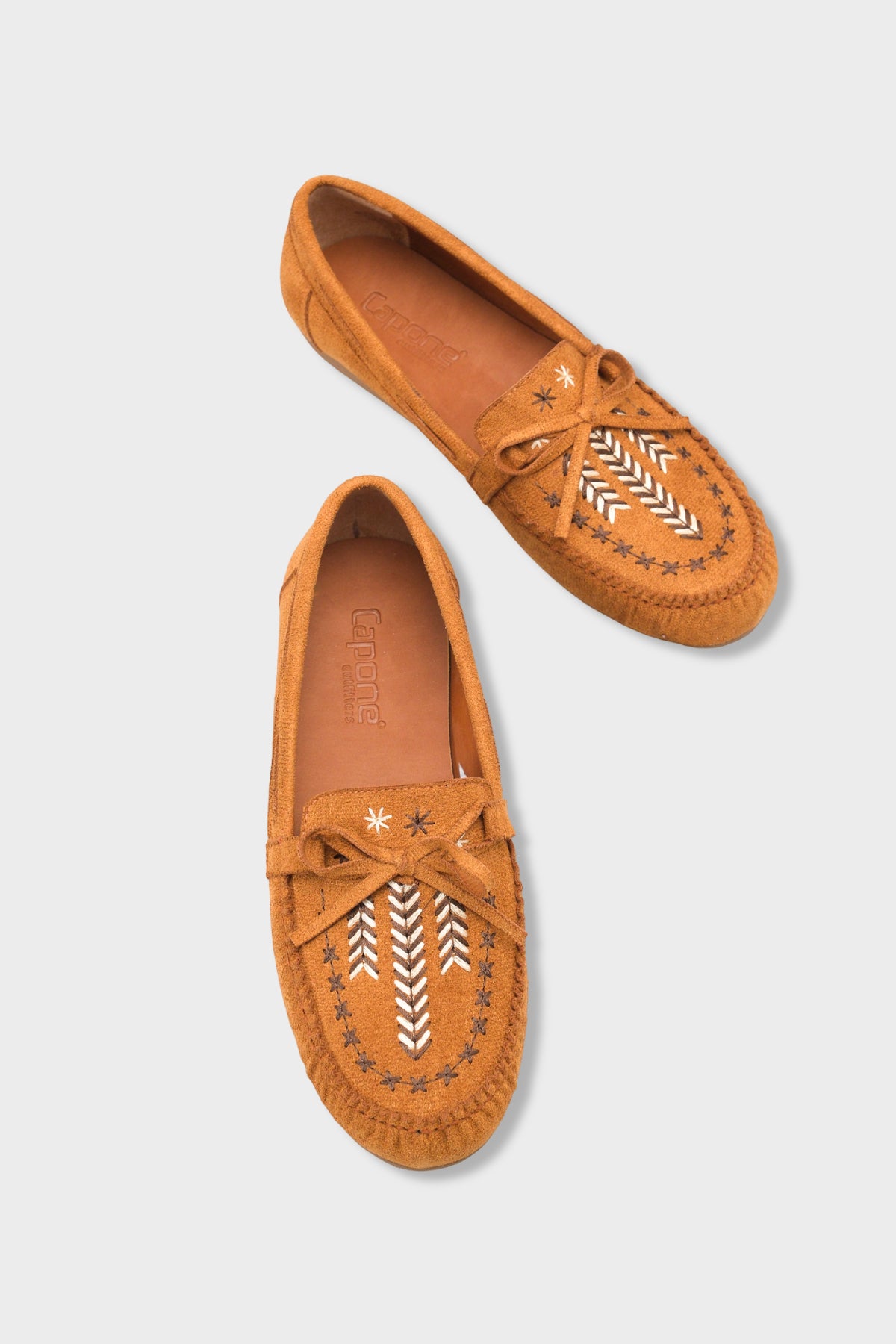 Lisabeth Kızılderili Nakışlı Yumuşak Kadın Loafer Ayakkabı