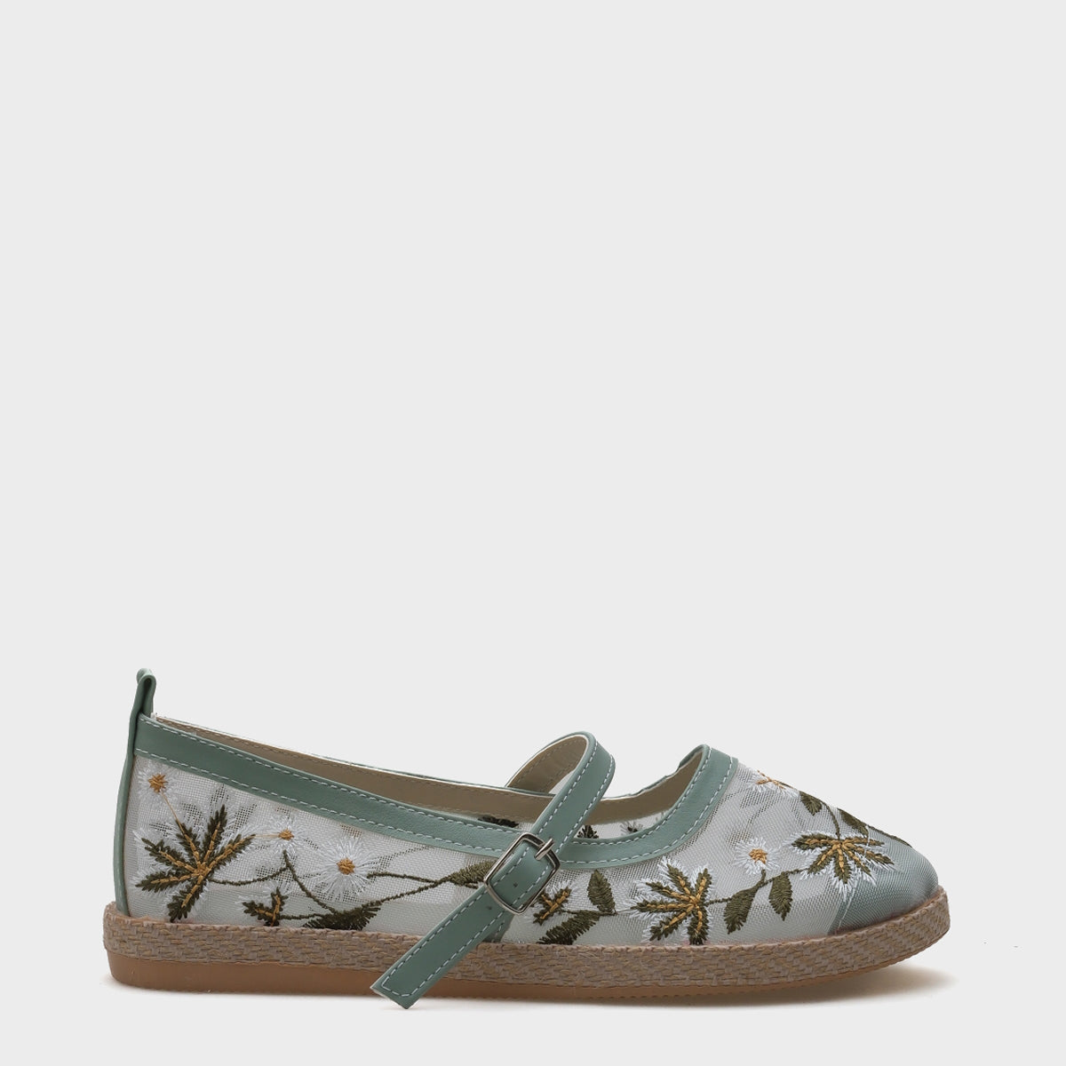 Shela Bantlı Çiçekli Kadın Espadril