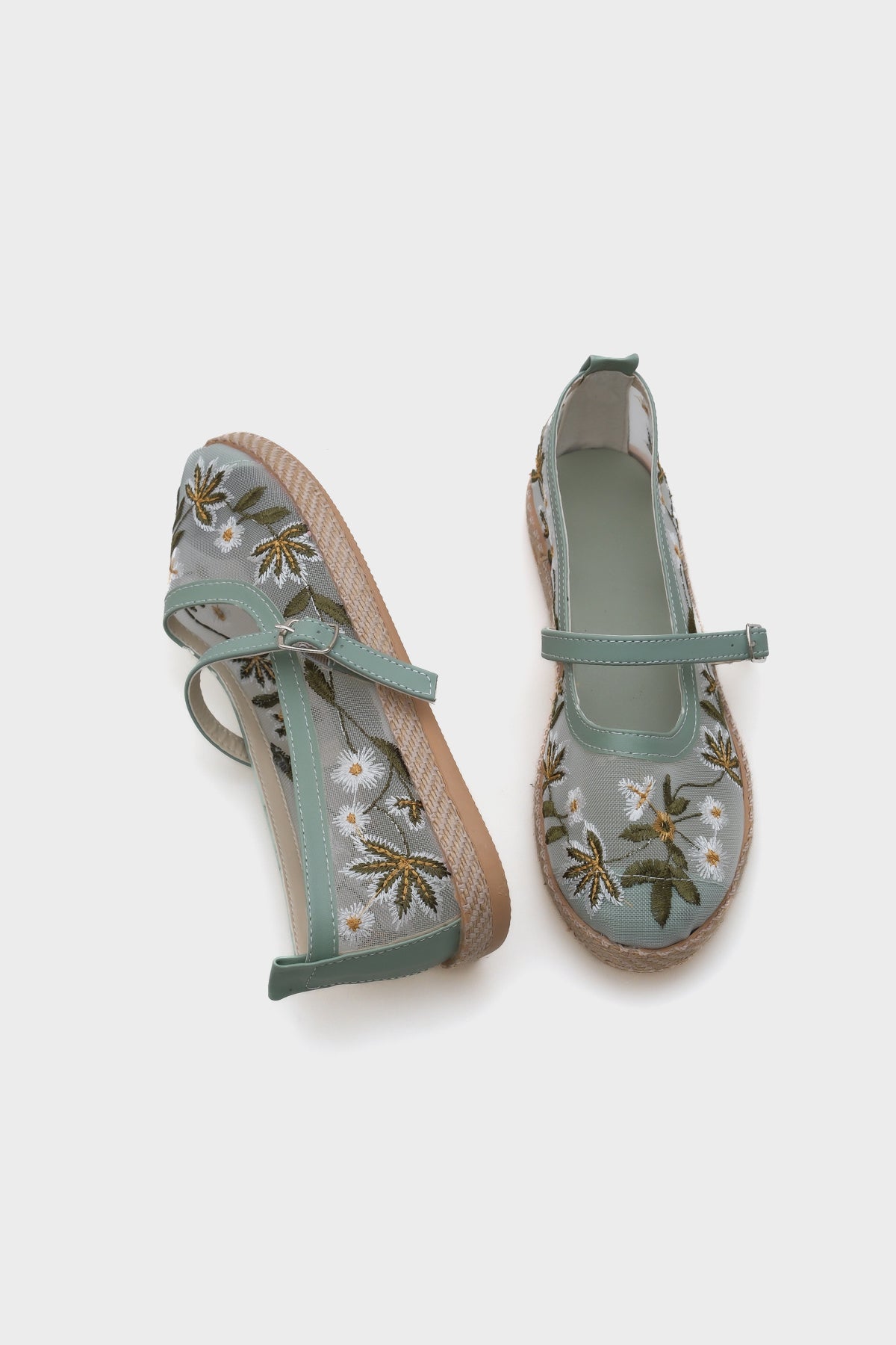 Shela Bantlı Çiçekli Kadın Espadril