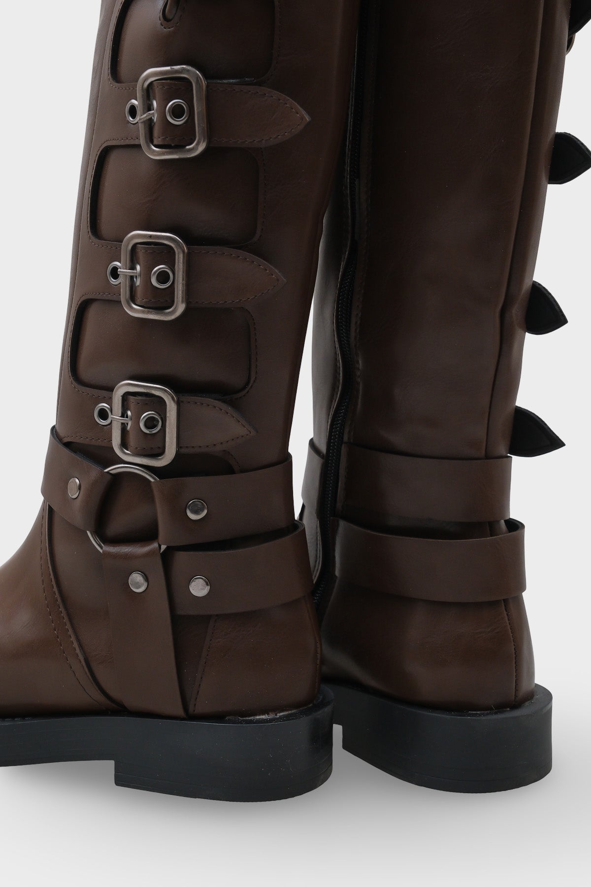 Motorcu Fermuarlı Kadın Çizme