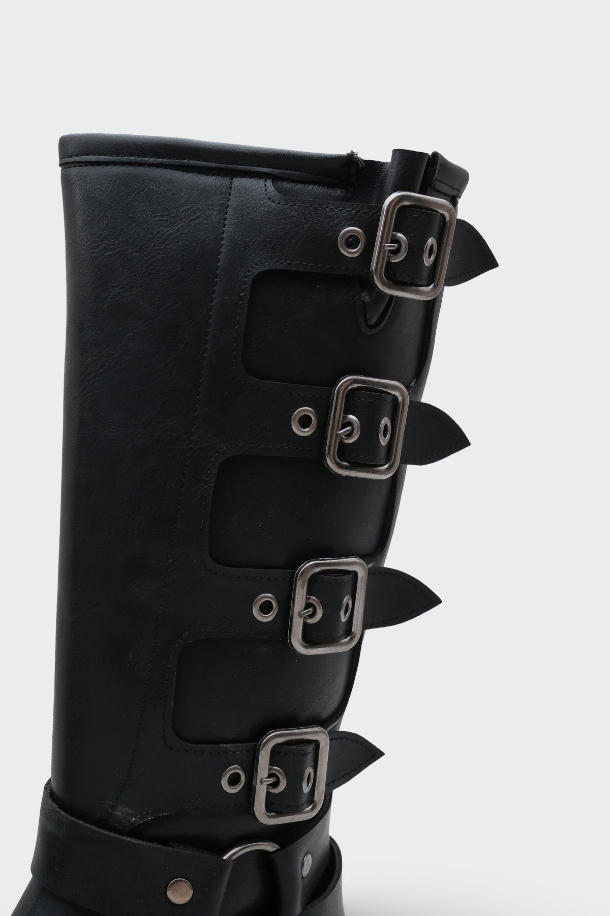 Motorcu Fermuarlı Kadın Çizme