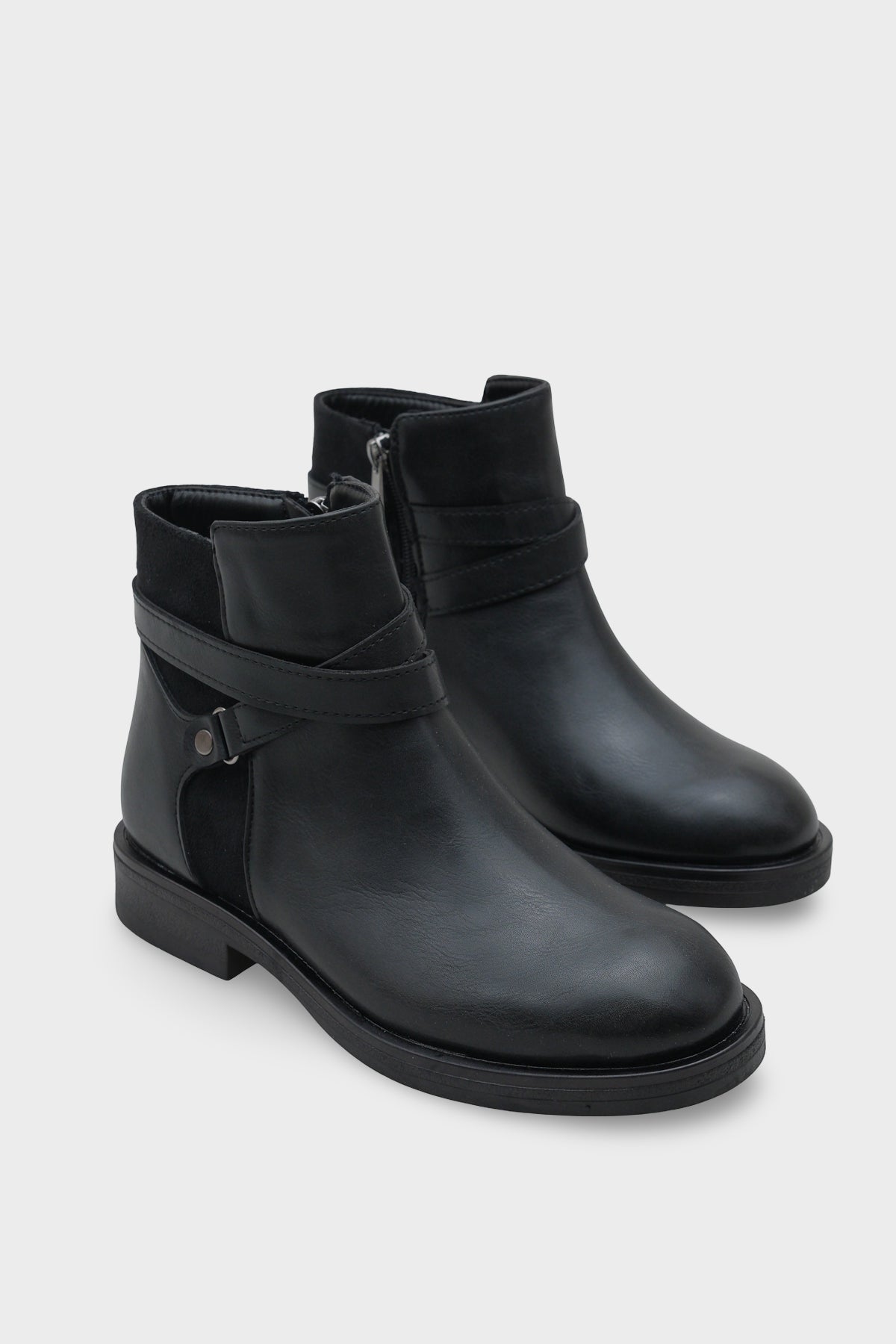 Tory Yandan Fermuarlı Kadın Bot