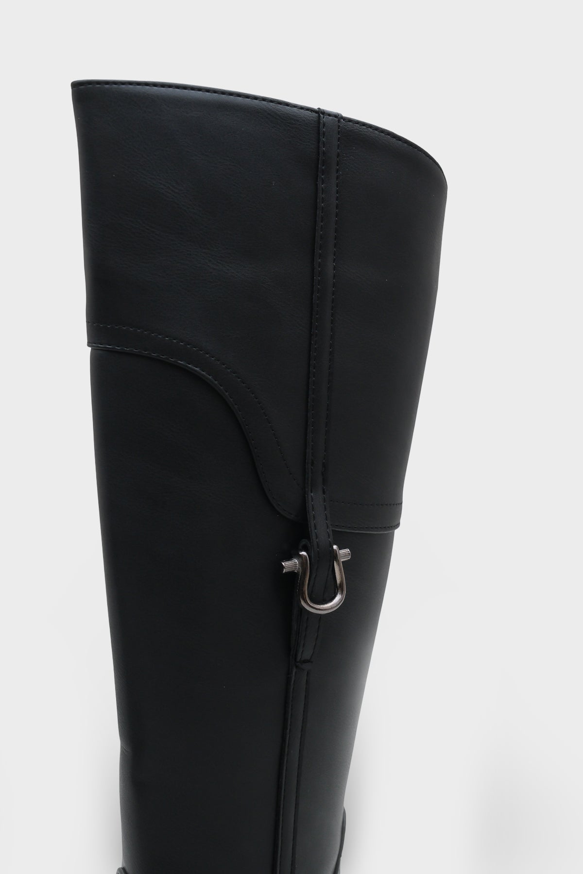 Tokalı Binici Fermuarlı Kadın Çizme