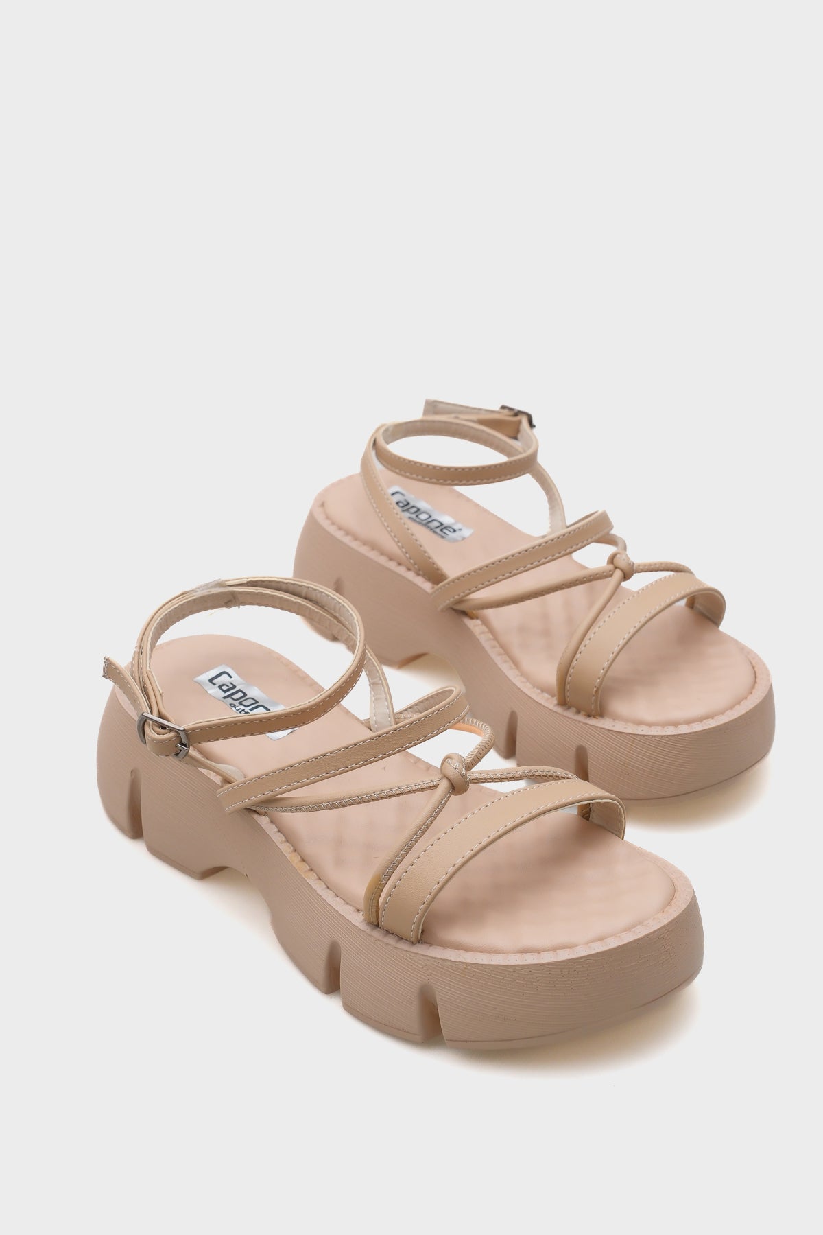 Amy Kalın Tabanlı Bilekten Bantlı Konfor Tabanlı Kadın Sandalet