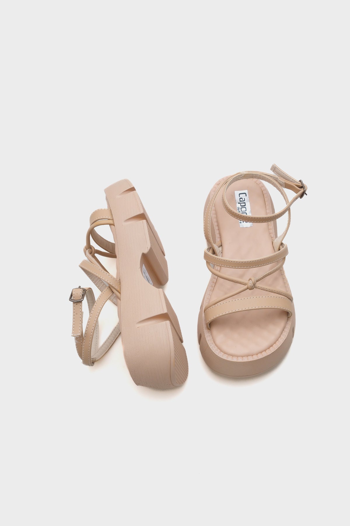 Amy Kalın Tabanlı Bilekten Bantlı Konfor Tabanlı Kadın Sandalet