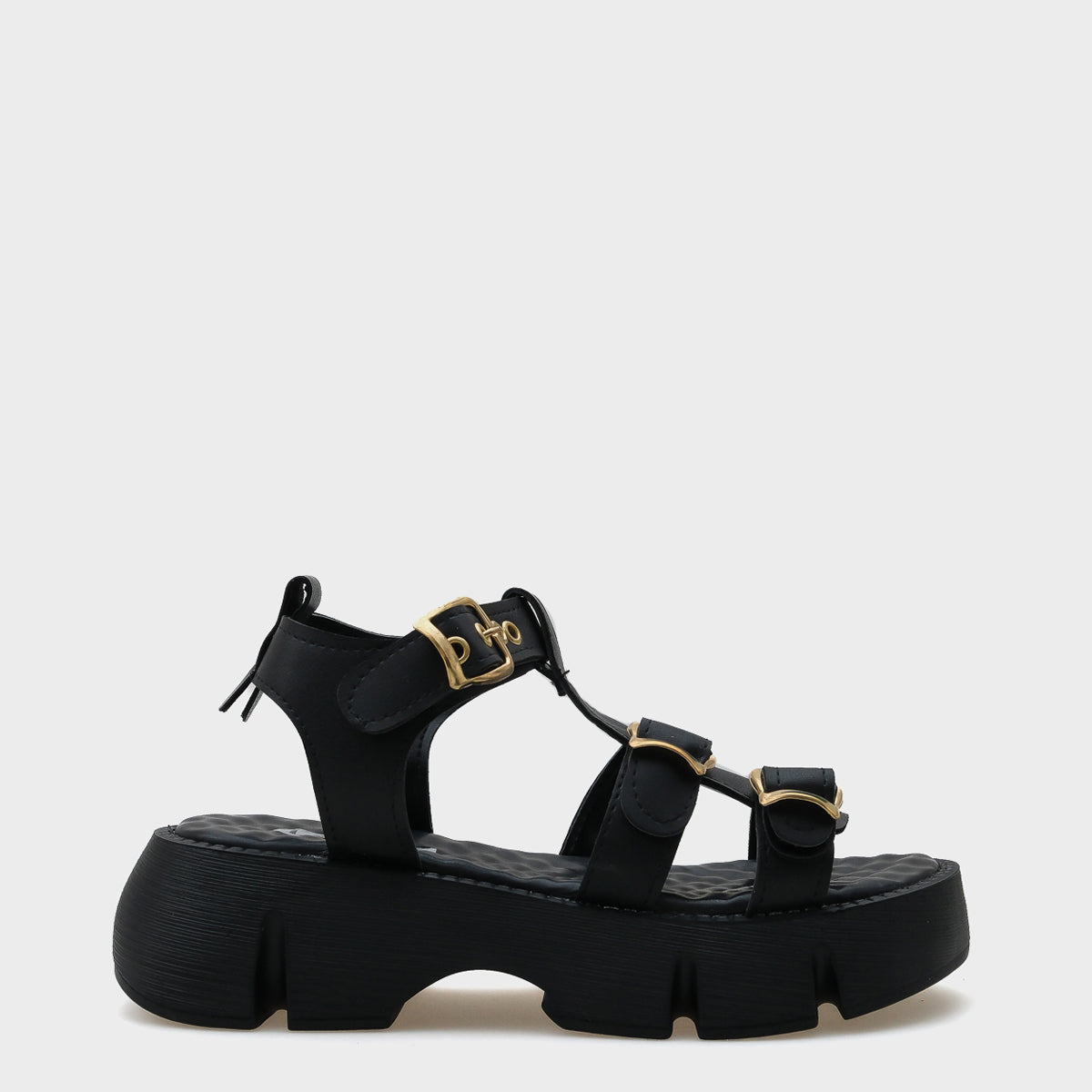 Cherry Kalın Tabanlı Bilekten Bantlı Konfor Tabanlı Kadın Sandalet