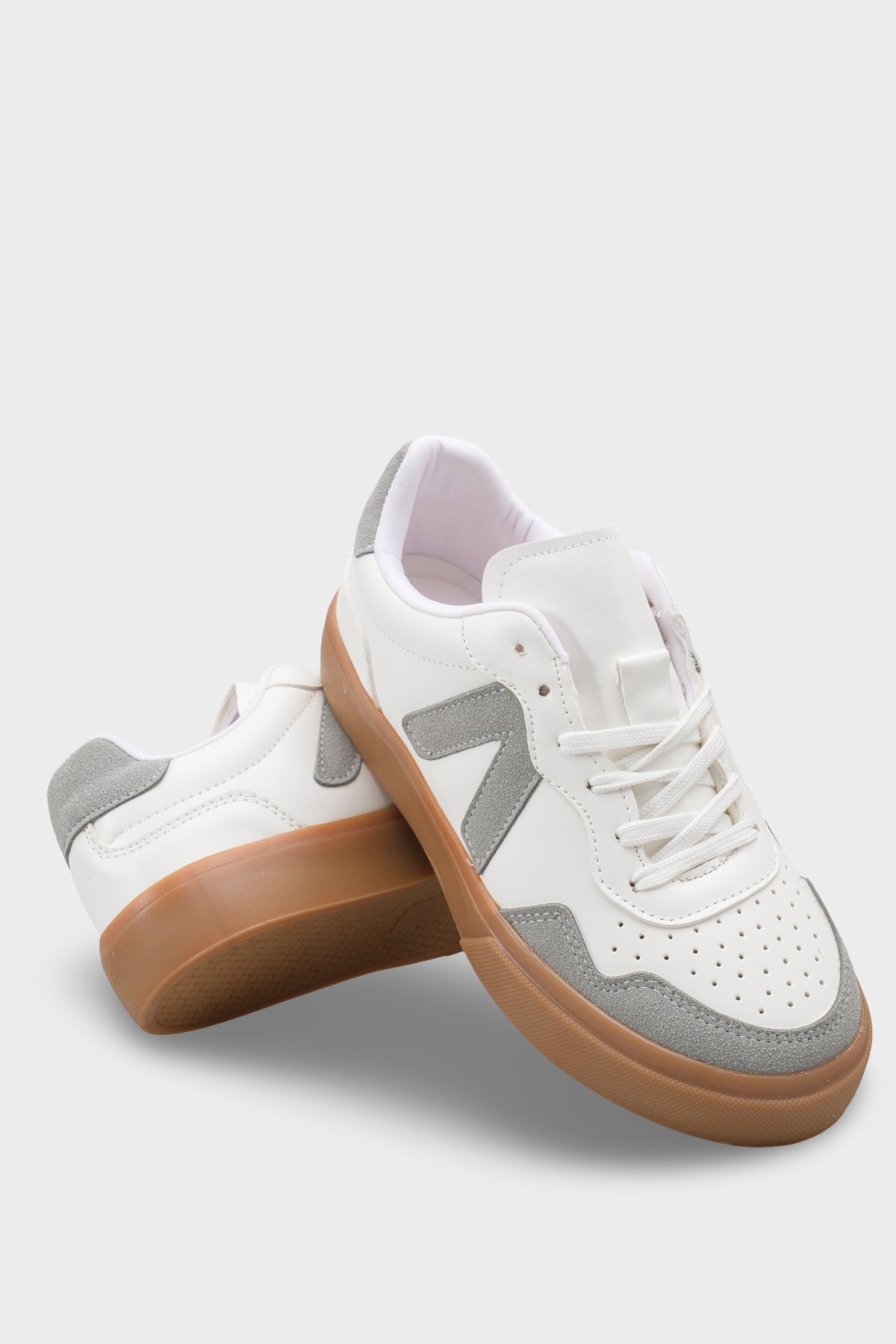 Lianna V Detaylı Bağcıklı Günlük Spor Kadın Sneaker Ayakkabı