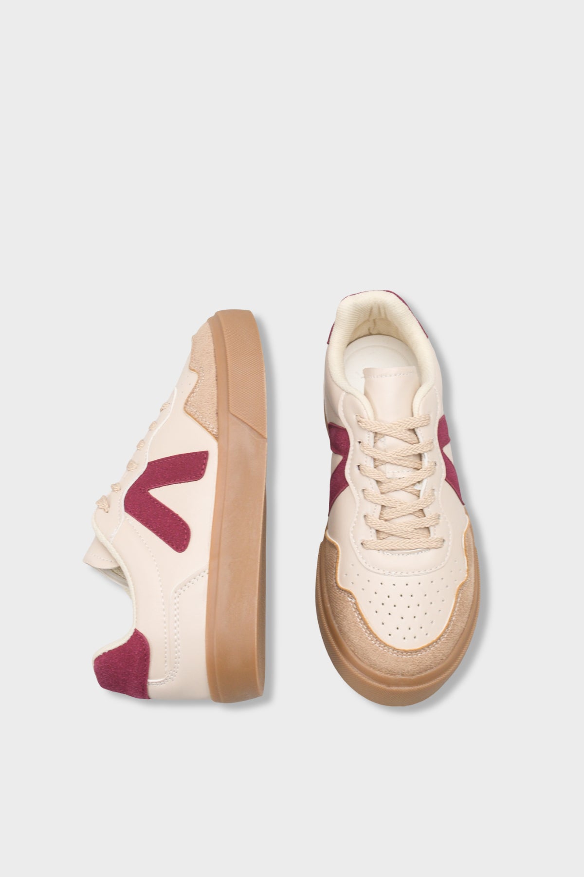 Lianna V Detaylı Bağcıklı Günlük Spor Kadın Sneaker Ayakkabı