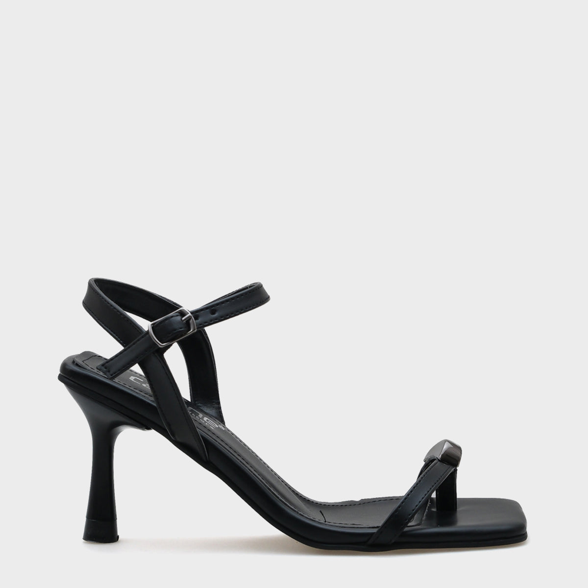 Cindy Küt Burunlu Topuklu Bilekten Bantlı Parmak Arası Kadın Sandalet