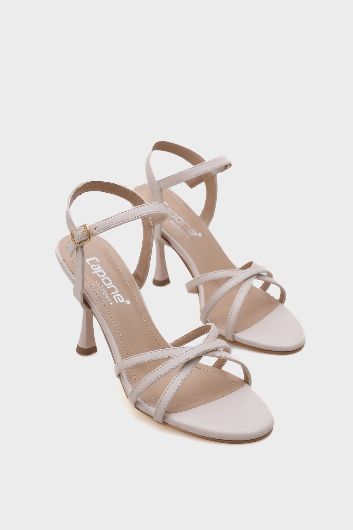 Stefanie Yuvarlak Burunlu Bantlı Orta Topuklu Kadın Sandalet