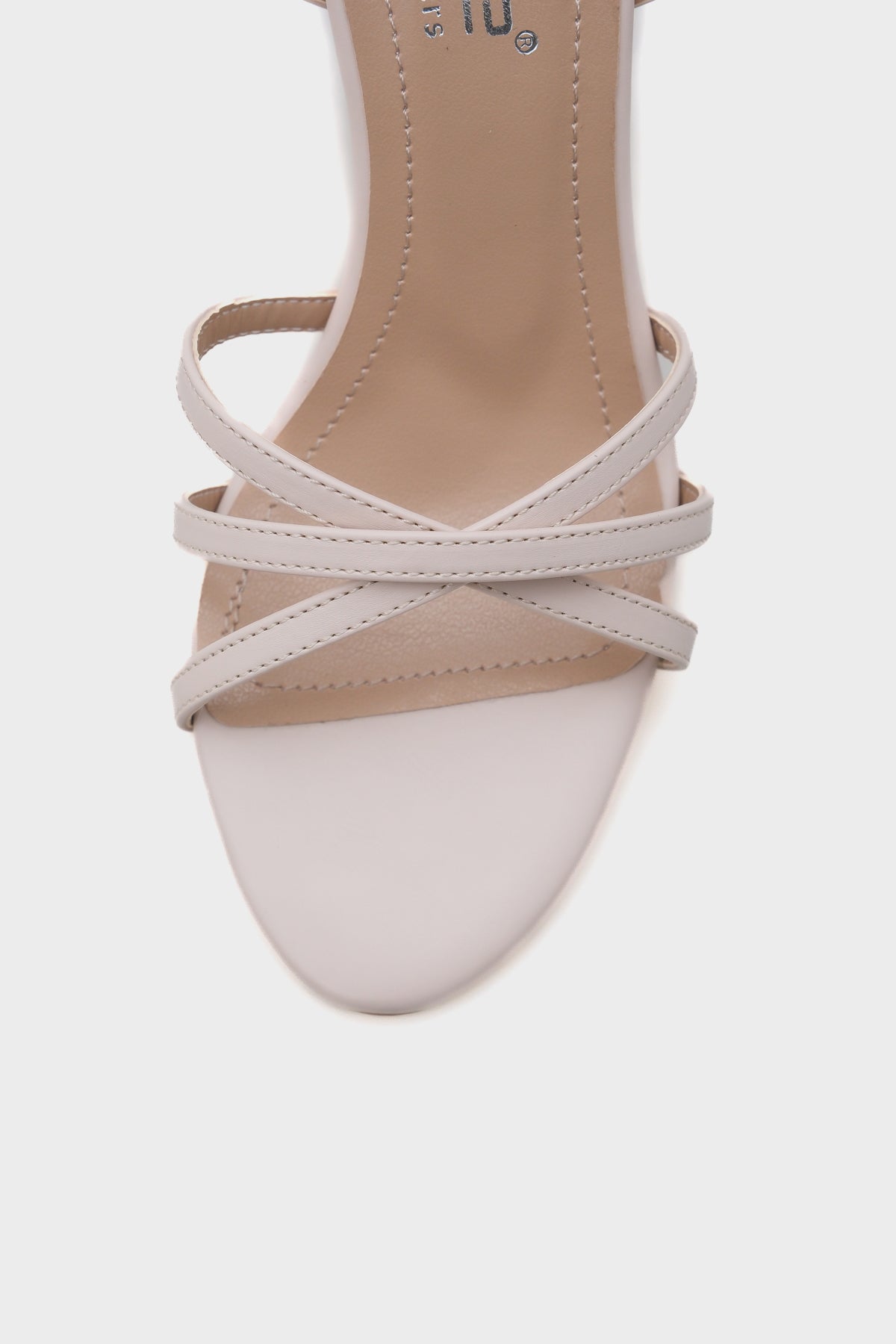 Stefanie Yuvarlak Burunlu Bantlı Orta Topuklu Kadın Sandalet