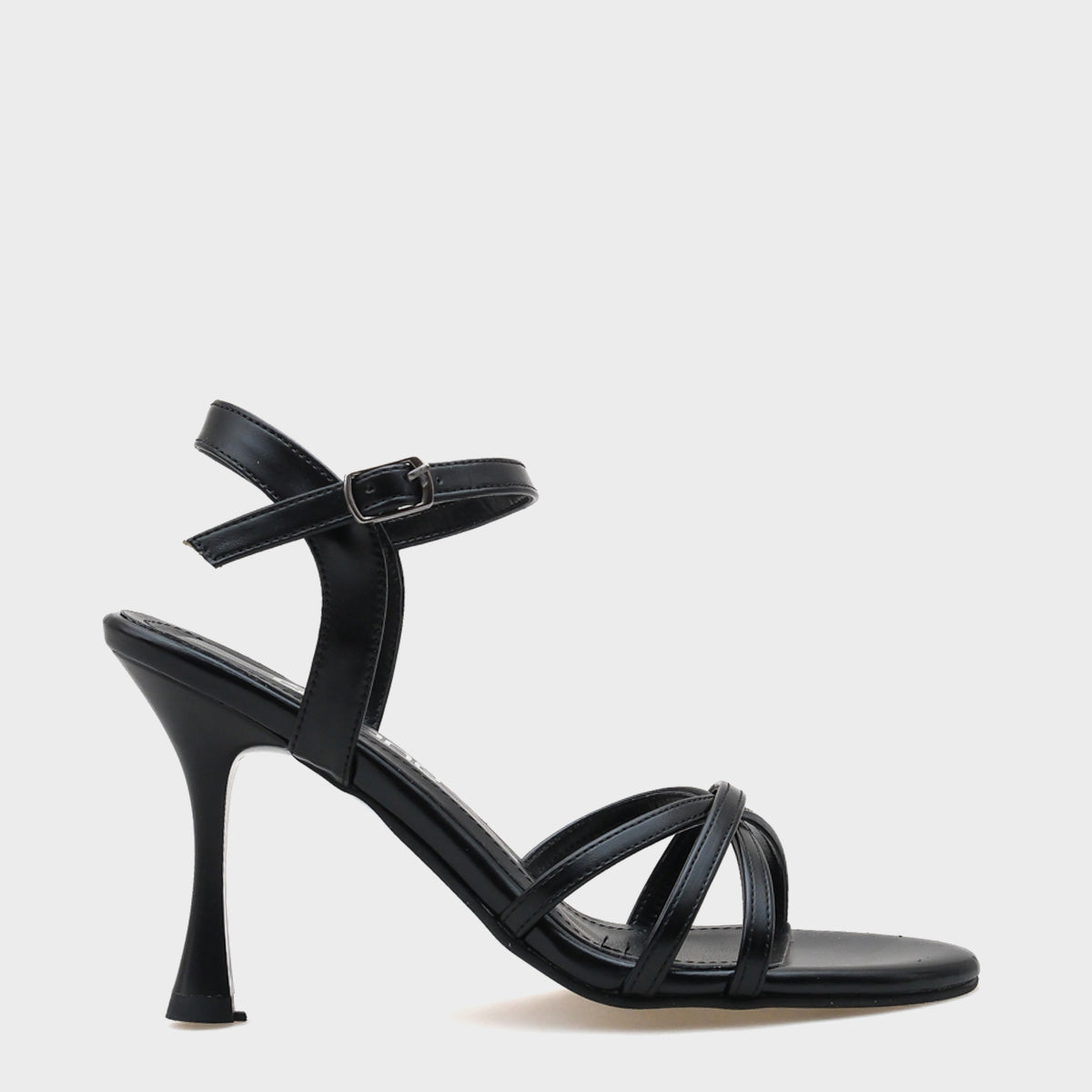 Stefanie Yuvarlak Burunlu Bantlı Orta Topuklu Kadın Sandalet