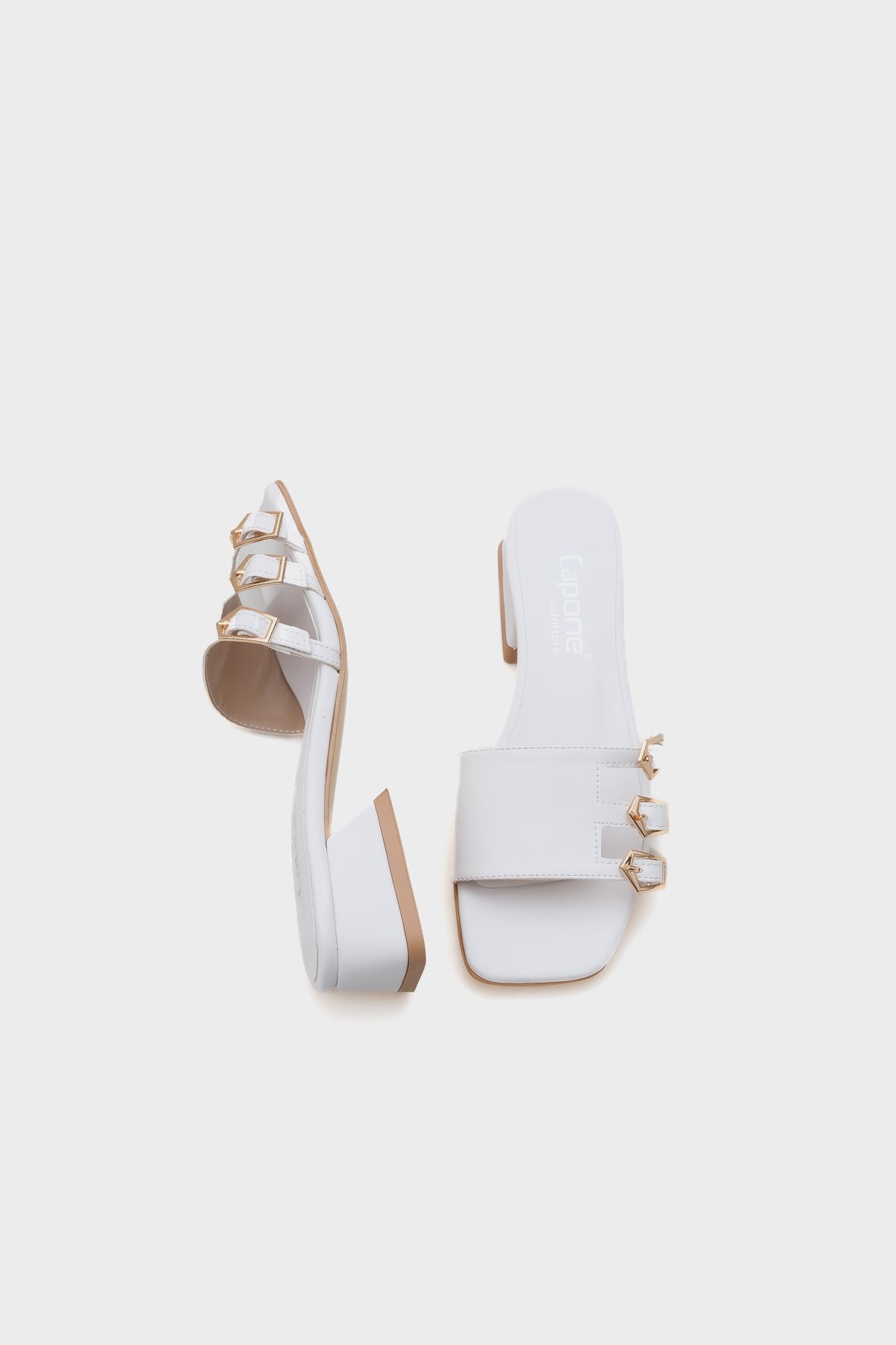 Lesley Kısa Topuklu Küt Burunlu Tokalı Kadın Terlik