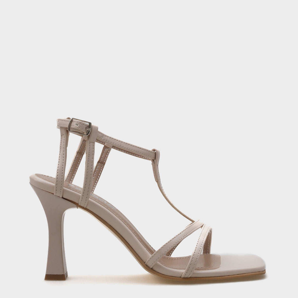 Cody Küt Burunlu Topuklu Bilekten Bantlı Kadın Sandalet