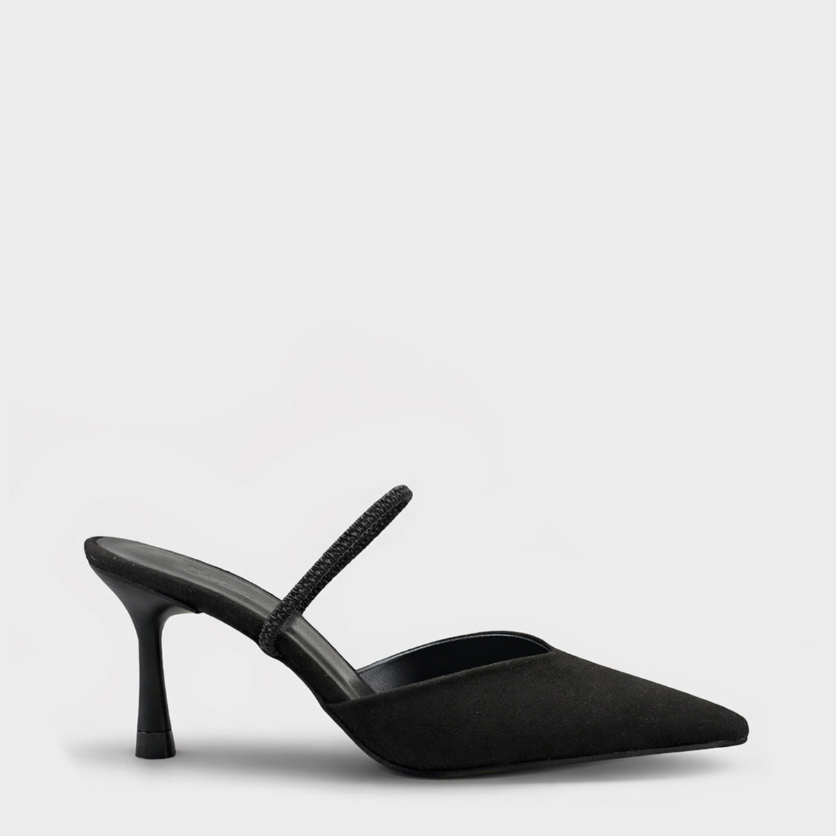 Moira Sivri Burunlu Orta Topuklu Arkadan Bantlı Kadın Ayakkabı