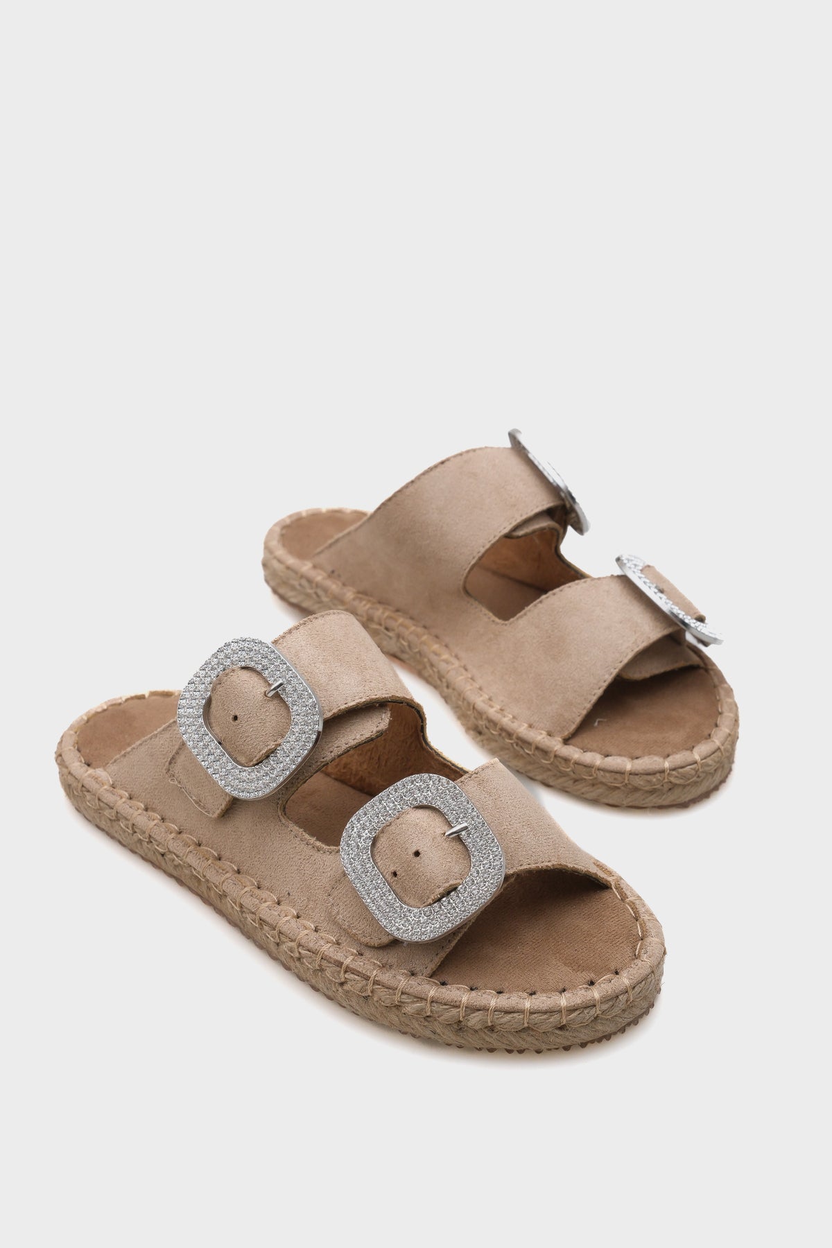 Britney Taşlı Kadın Espadril Terlik