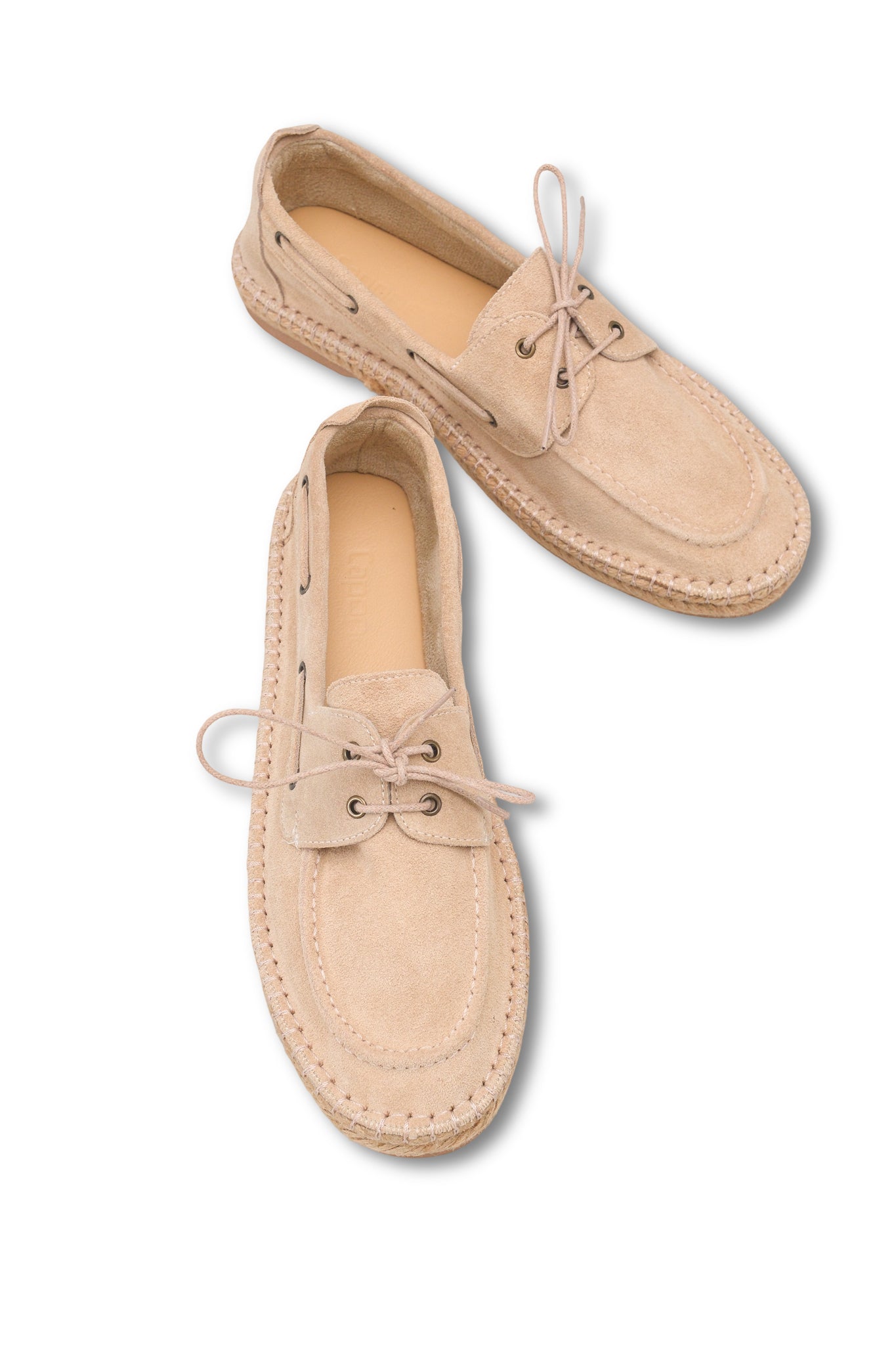 Drake Hakiki Deri Süet Espadril Tabanlı Erkek Loafer Ayakkabı