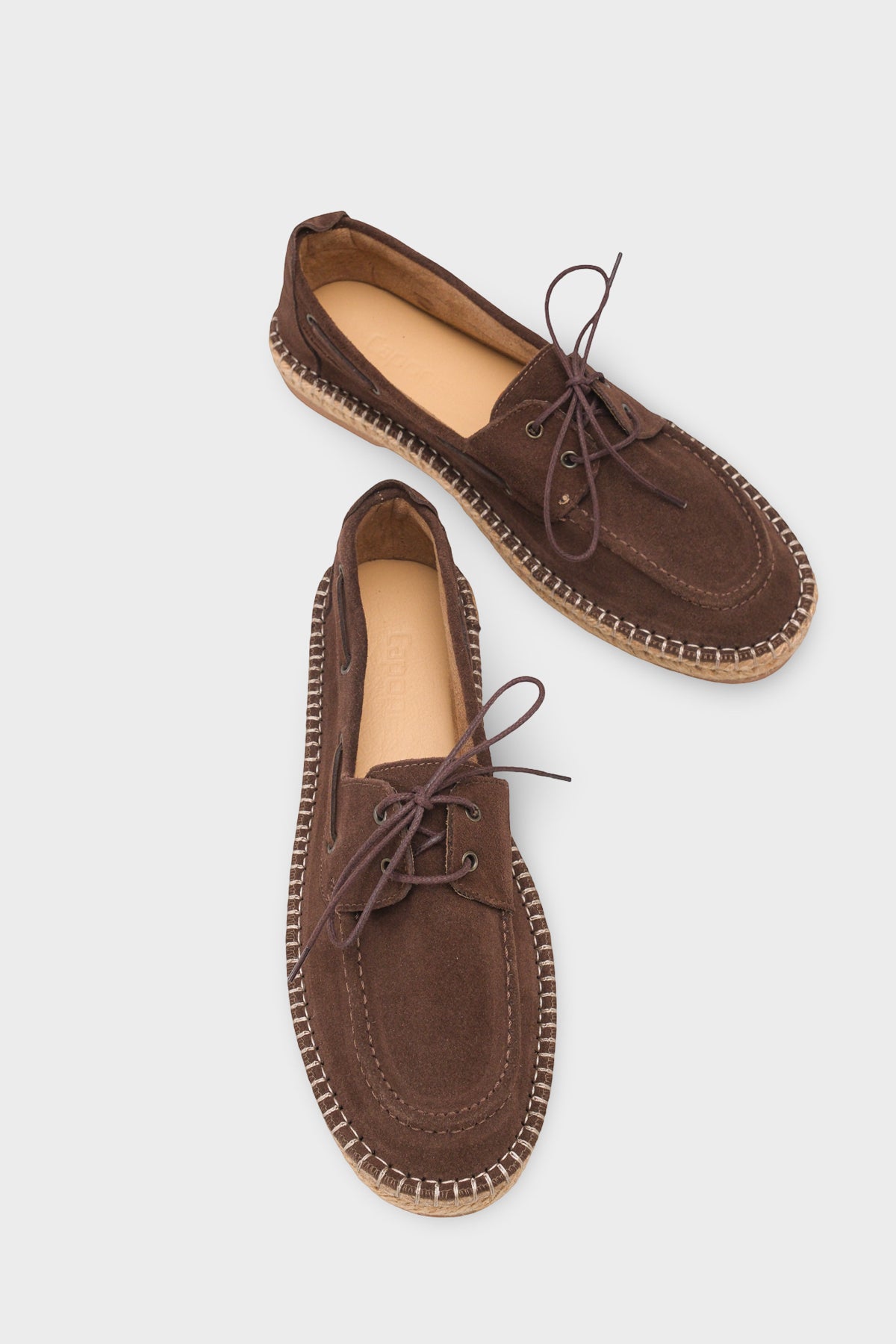 Drake Hakiki Deri Süet Espadril Tabanlı Erkek Loafer Ayakkabı
