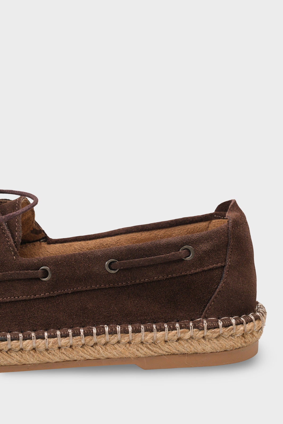 Drake Hakiki Deri Süet Espadril Tabanlı Erkek Loafer Ayakkabı