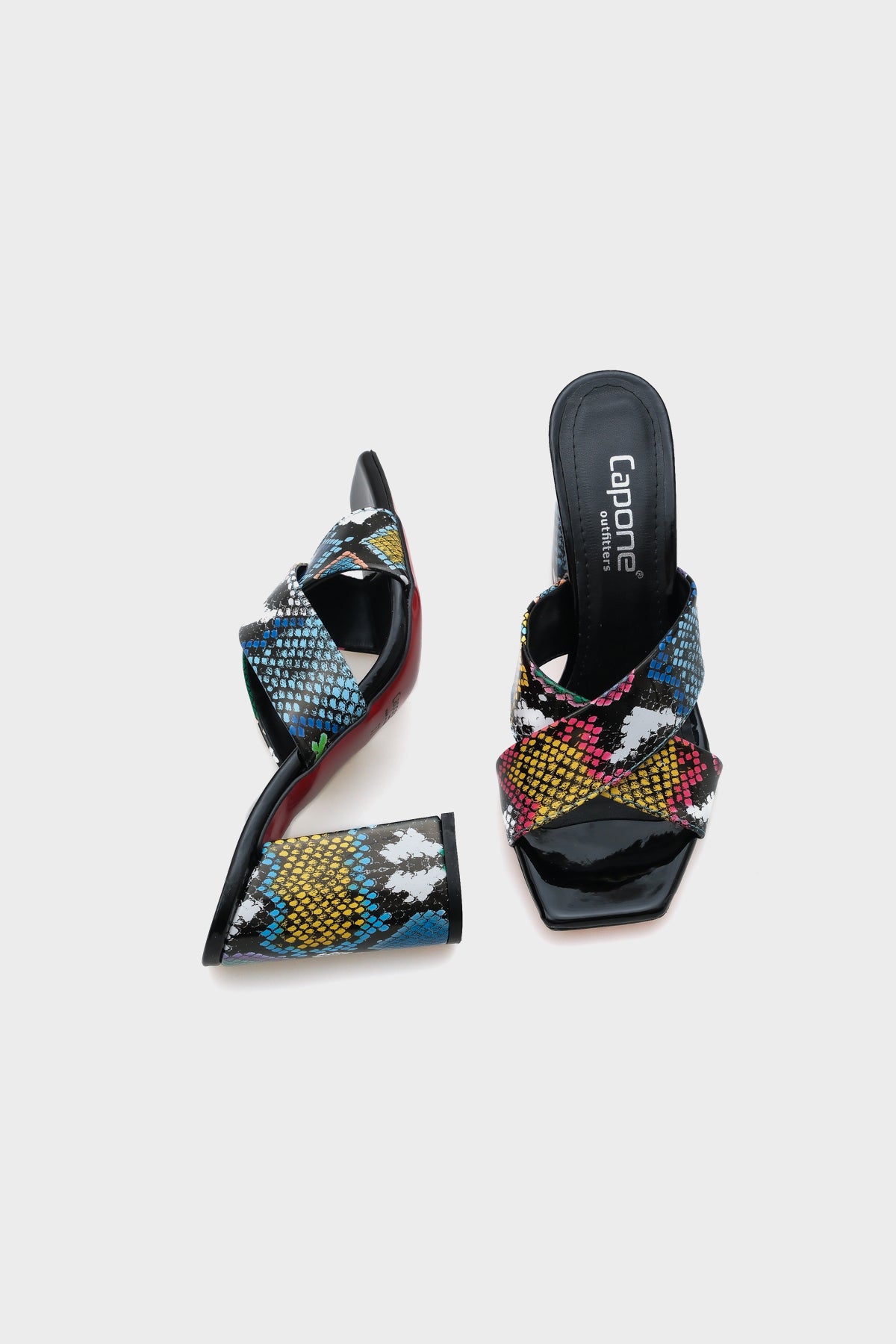 Loria 015 Topuklu Küt Burun Kadın Terlik