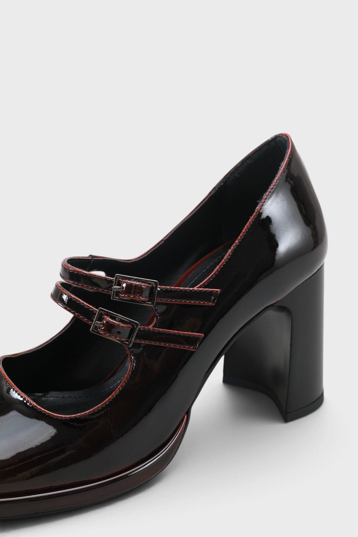 Jeana Platform Tabanlı Parlak Mary Jane Ayakkabı