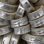 Lory Orta Topuklu Çiçekli Metalik Kadın Terlik