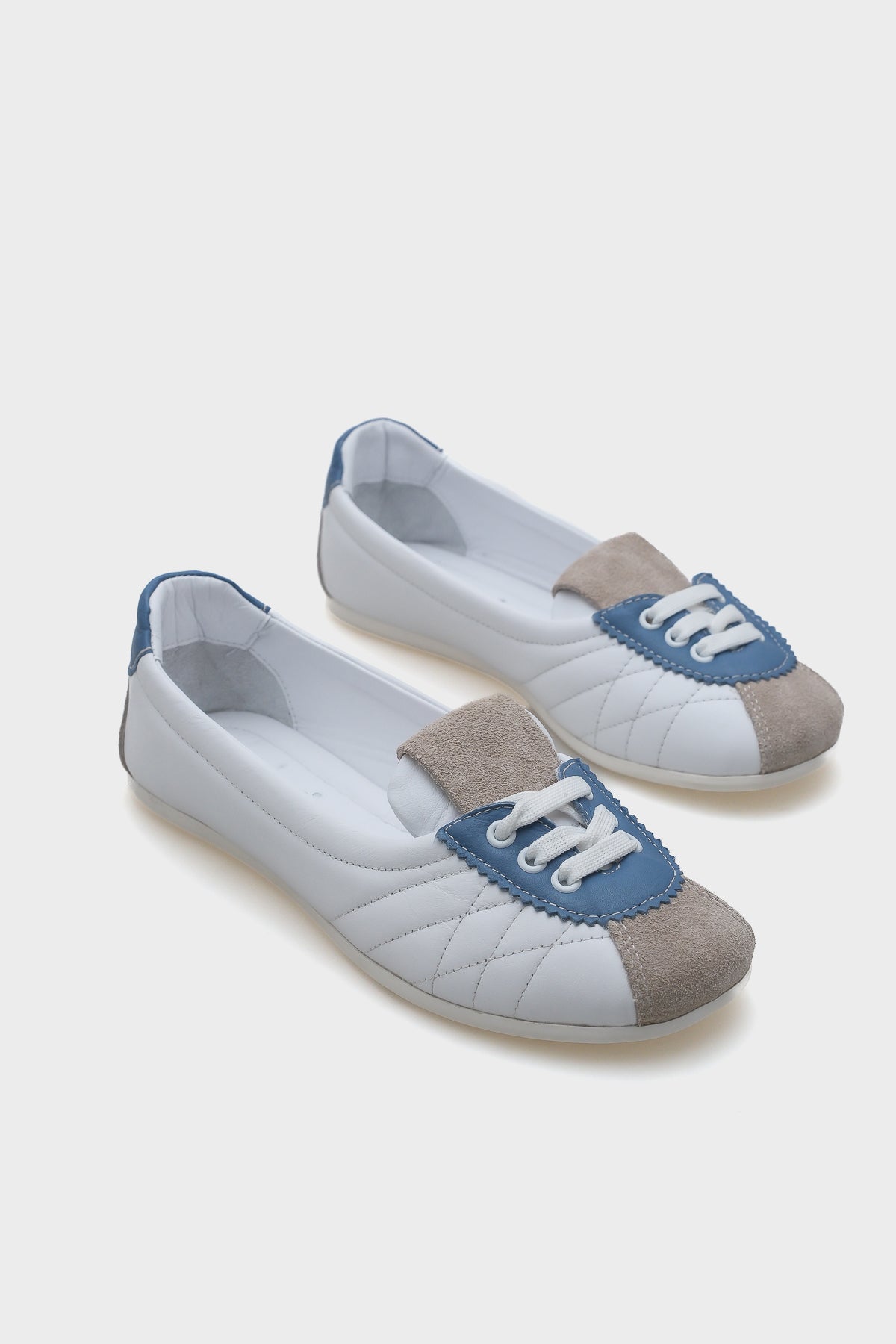 Flora Bağcıklı Hakiki Deri Kadın Spor Ayakkabı Sneaker