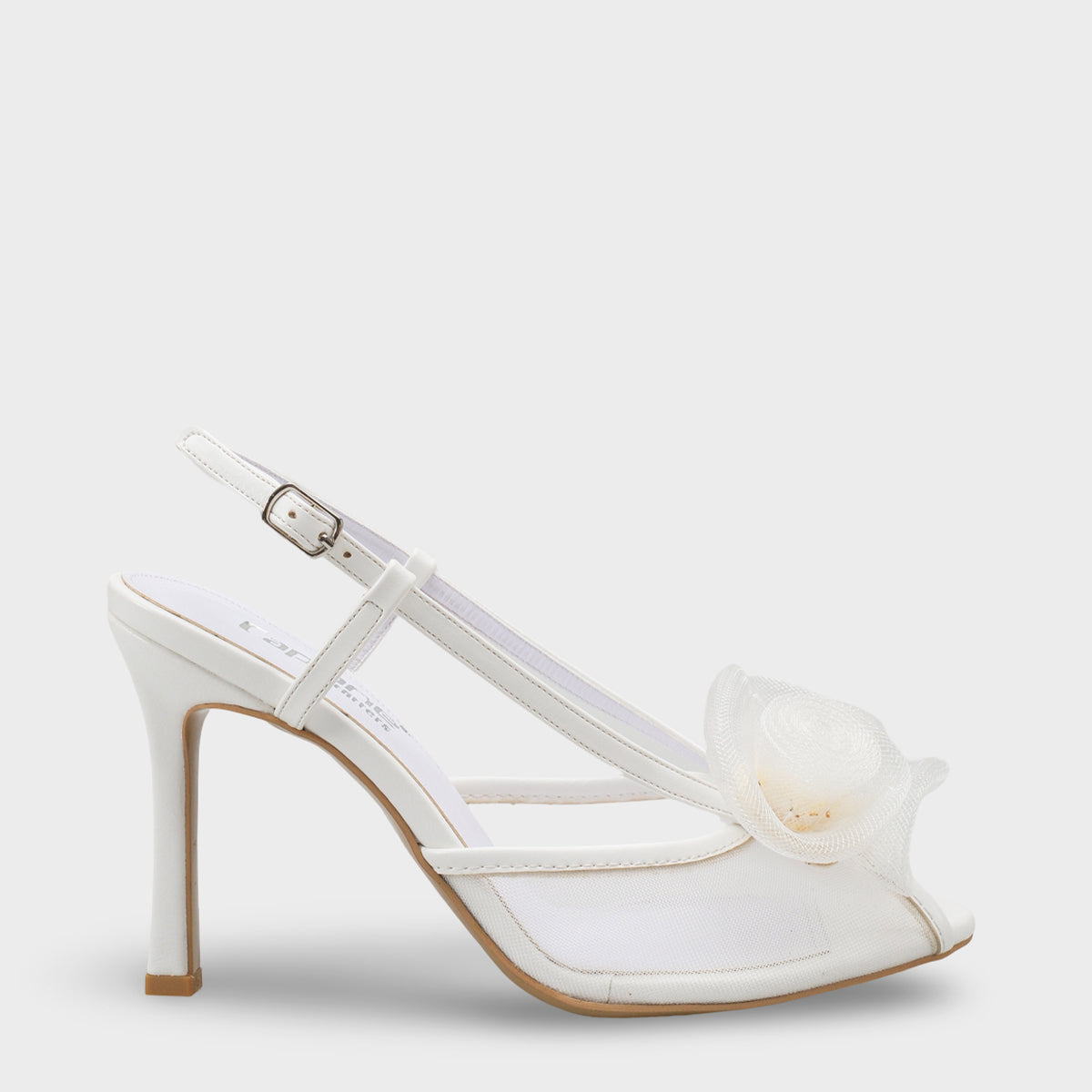 Reina Fileli Yuvarlak Burunlu Fiyonklu Yüksek Topuklu Bantlı Kadın Ayakkabı