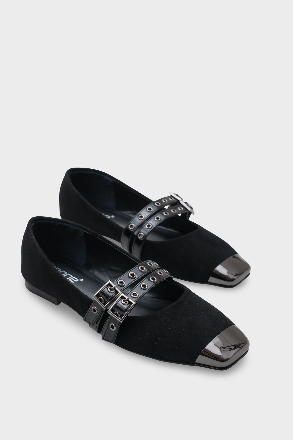 Erinn Metal Küt Burunlu Taşlı Babet