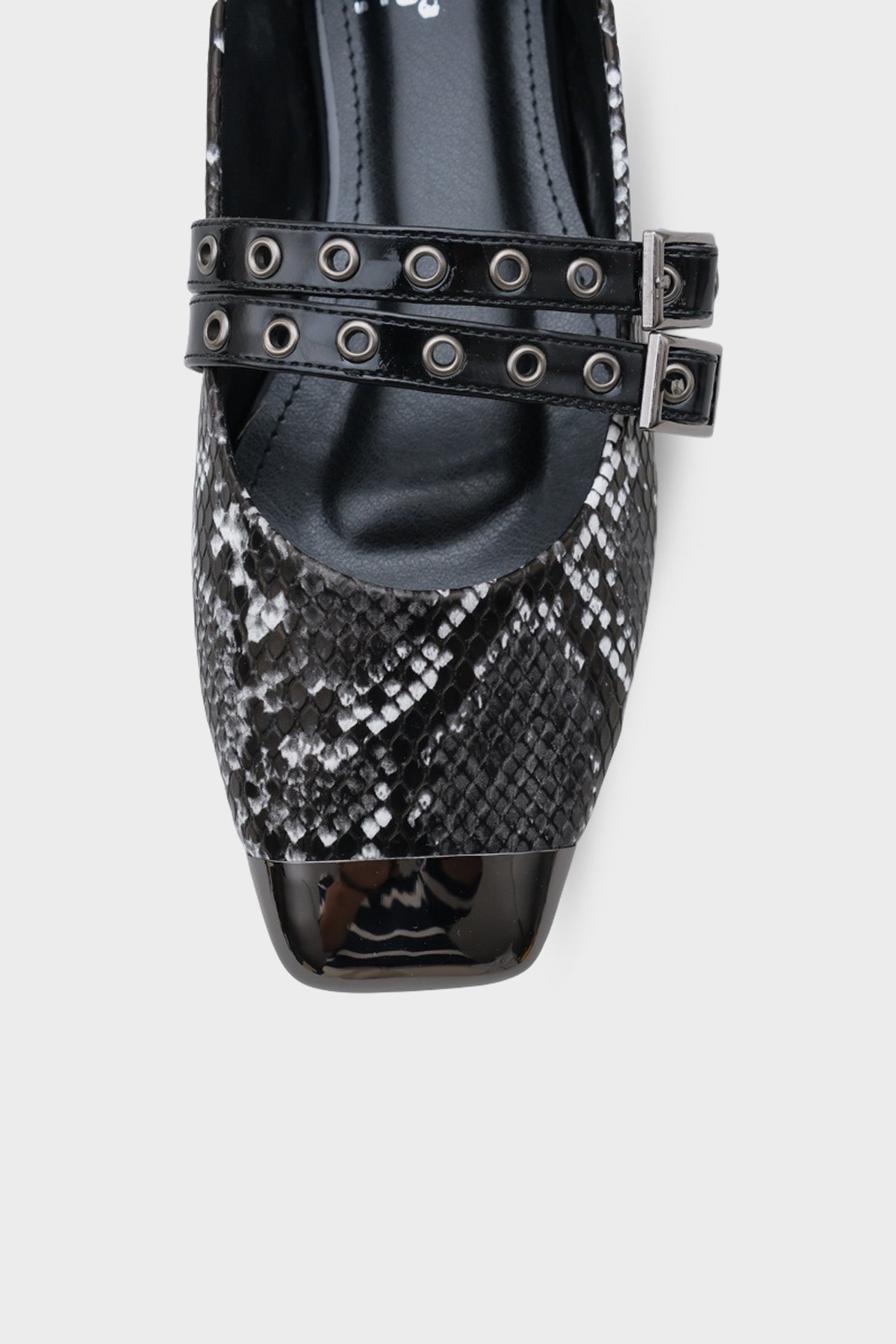 Erinn Metal Küt Burunlu Taşlı Babet