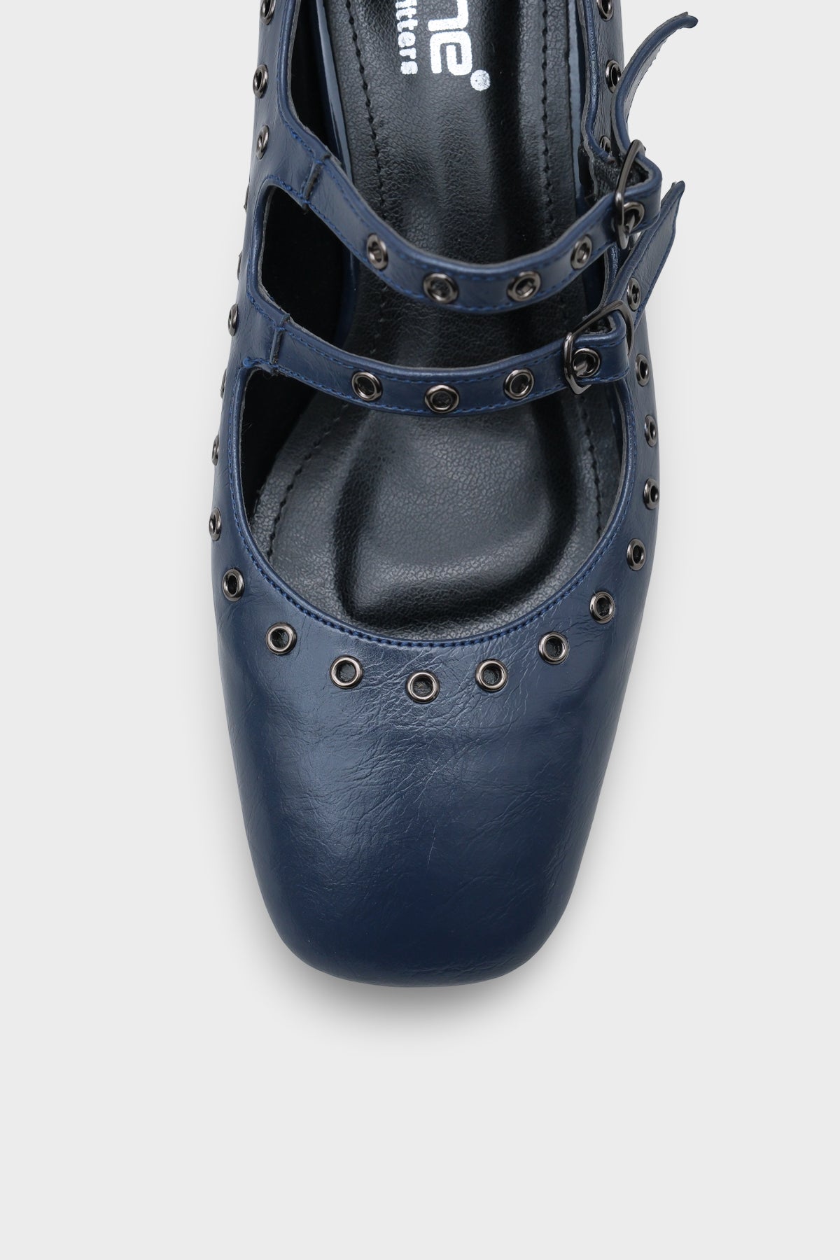 Sharona Orta Topuklu Bantlı Zımbalı Mary Jane Kadın Ayakkabı